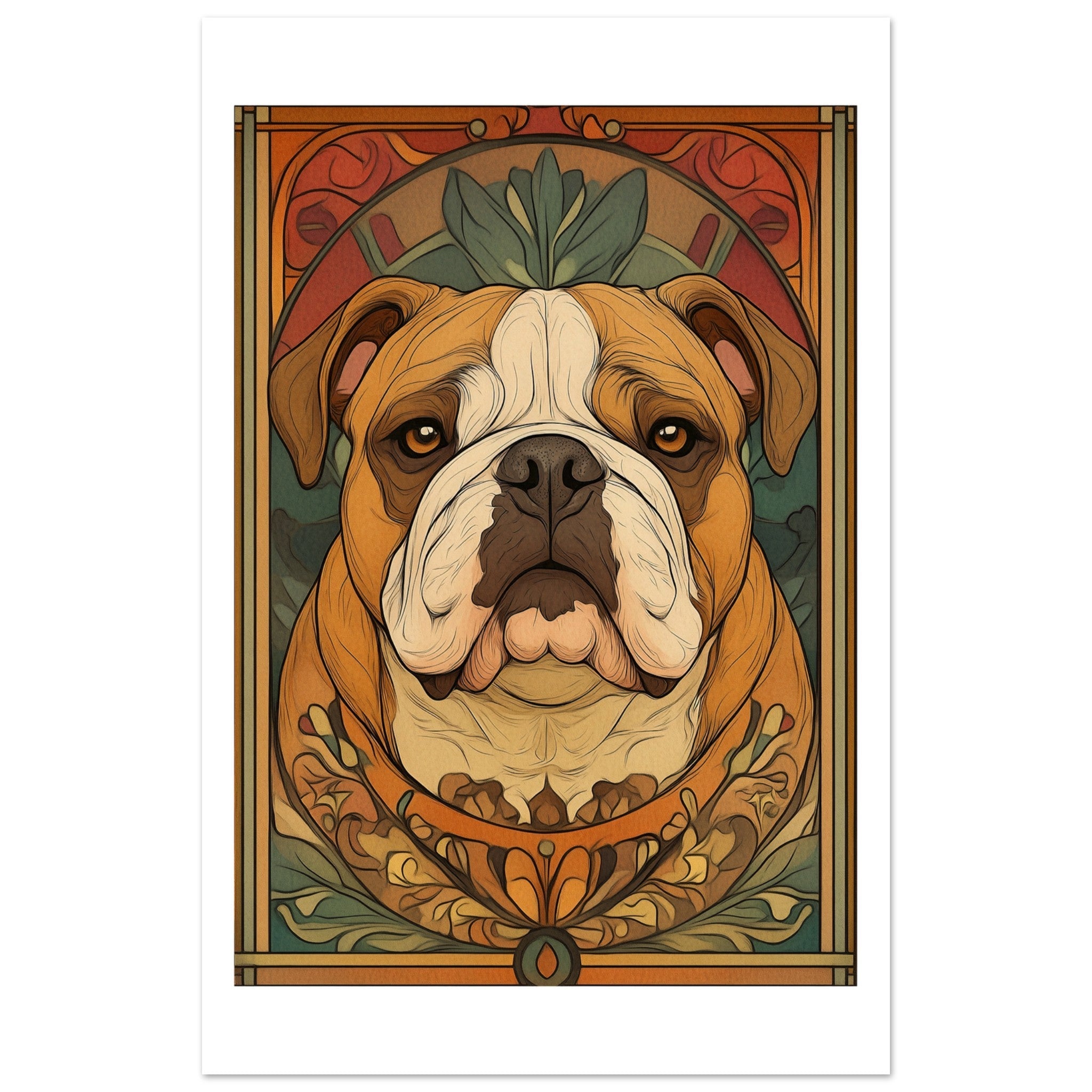 Bulldog Poster / Bulldog Art Work / Bulldog Print