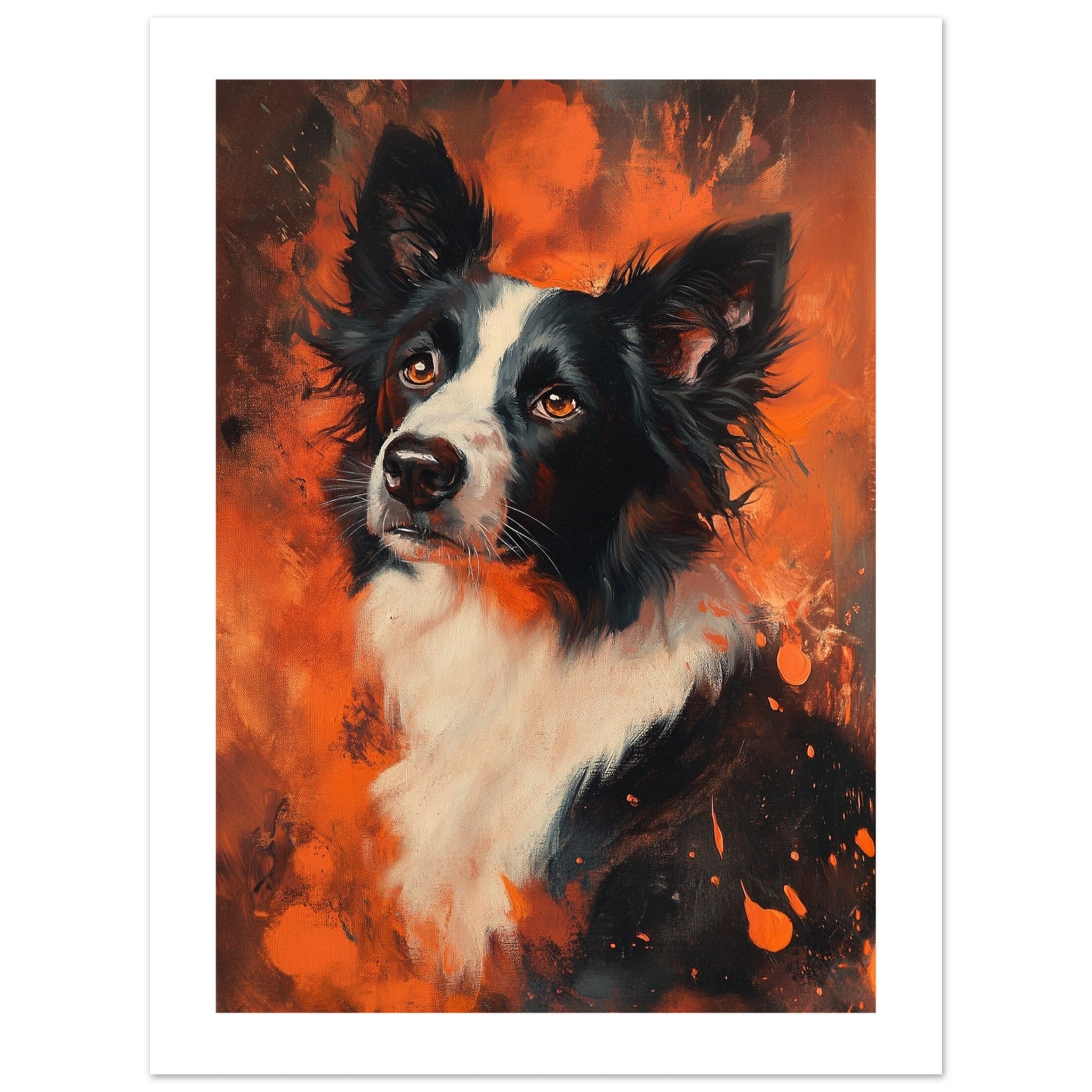 Border Collie Poster / Border Collie Art Work / Border Collie Print