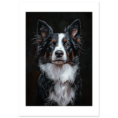 Border Collie Poster / Border Collie Art Work / Border Collie Print