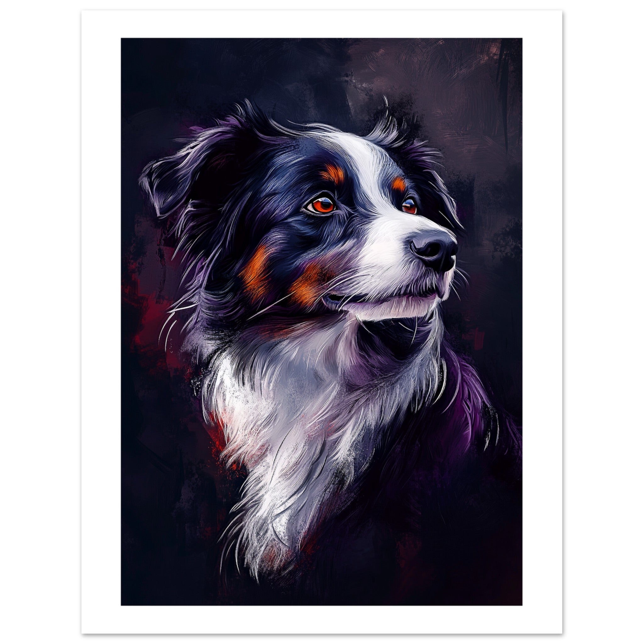 Border Collie Poster / Border Collie Art Work / Border Collie Print