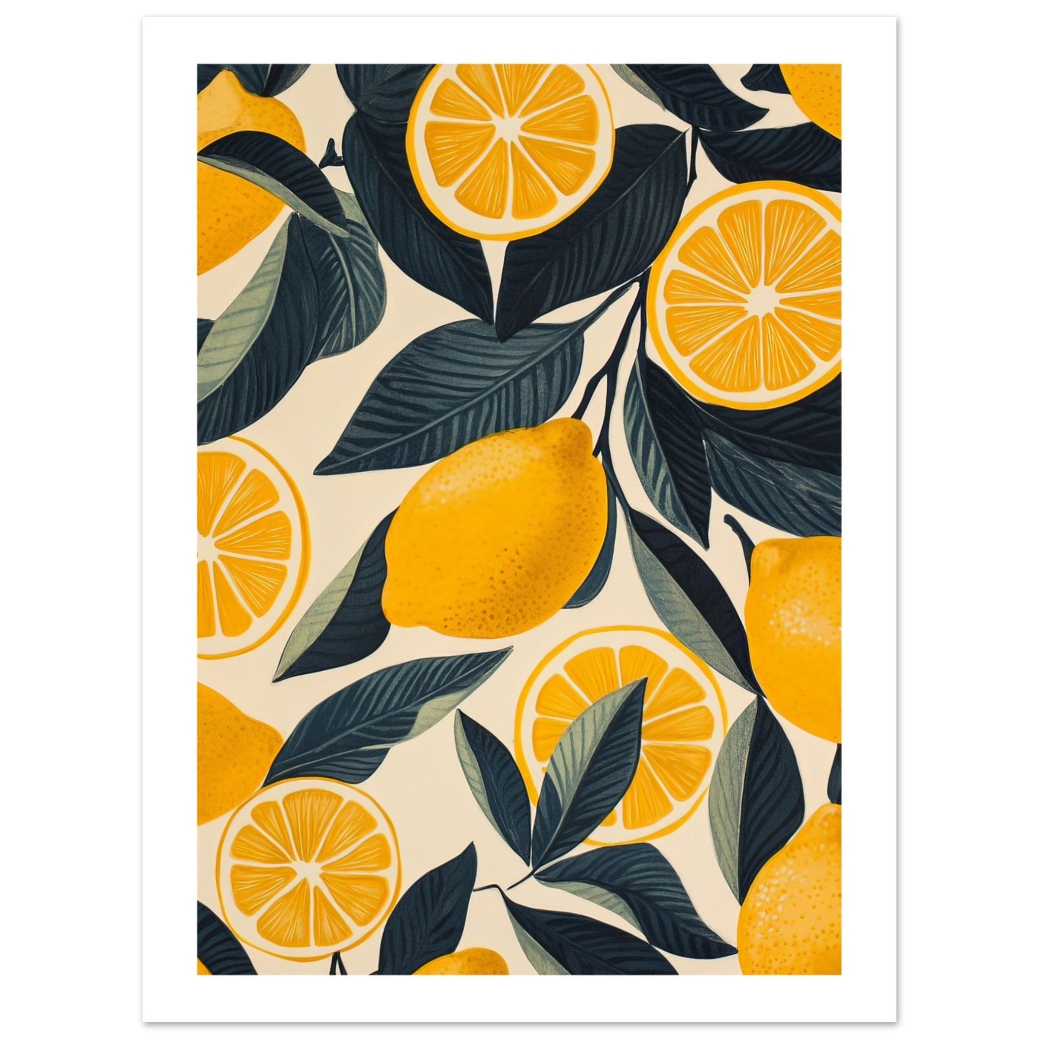 A pattern of Lemon pieces 2