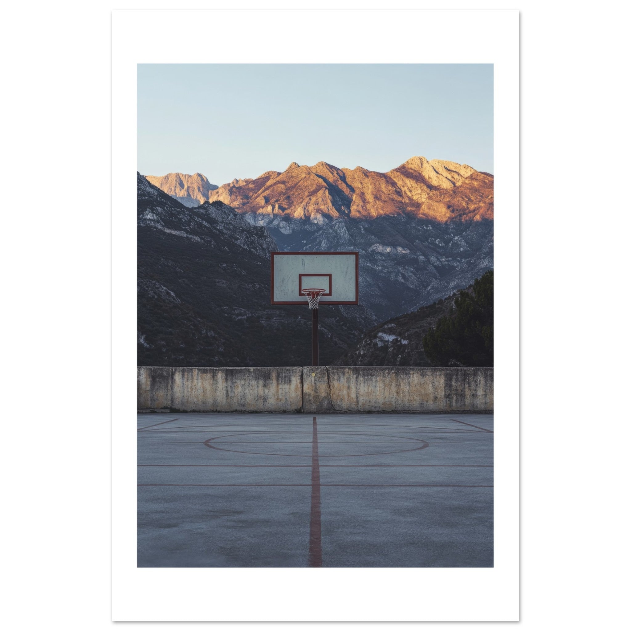 Basketball Court in Mountains 1
