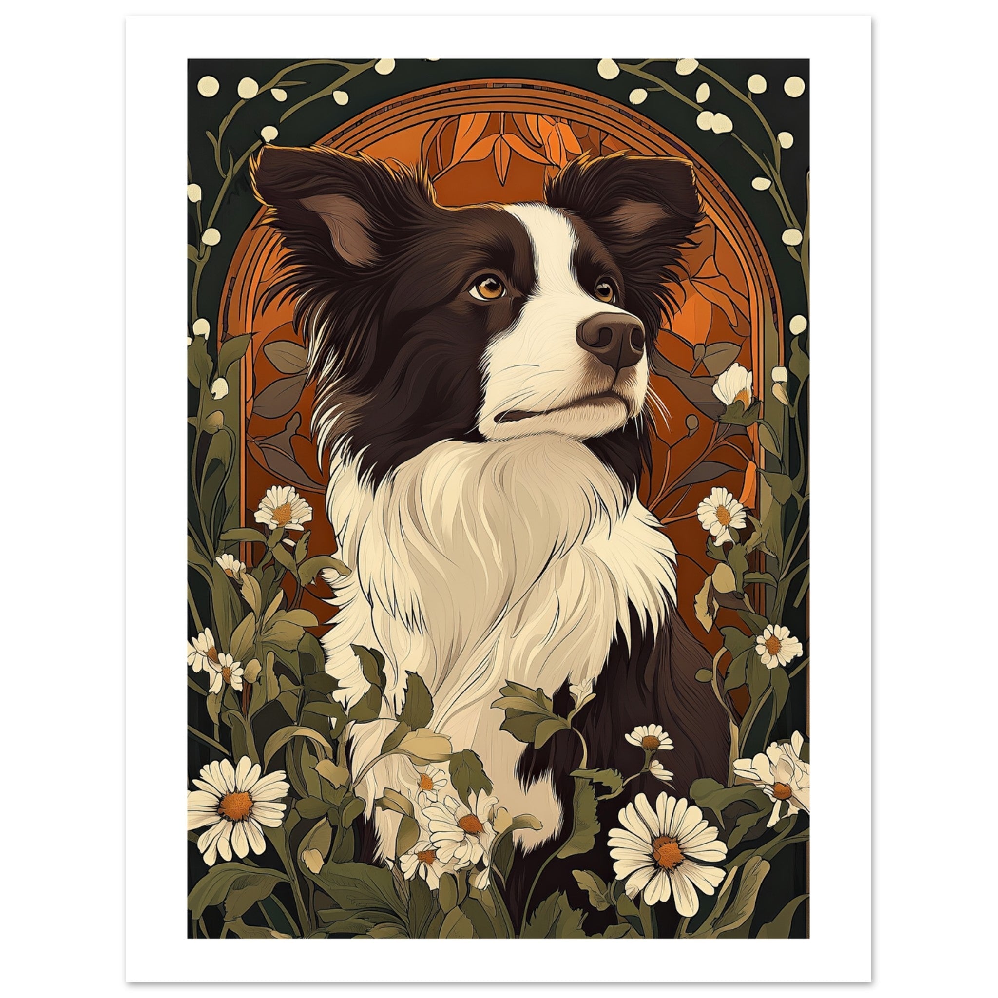 Border Collie Poster / Border Collie Art Work / Border Collie Print