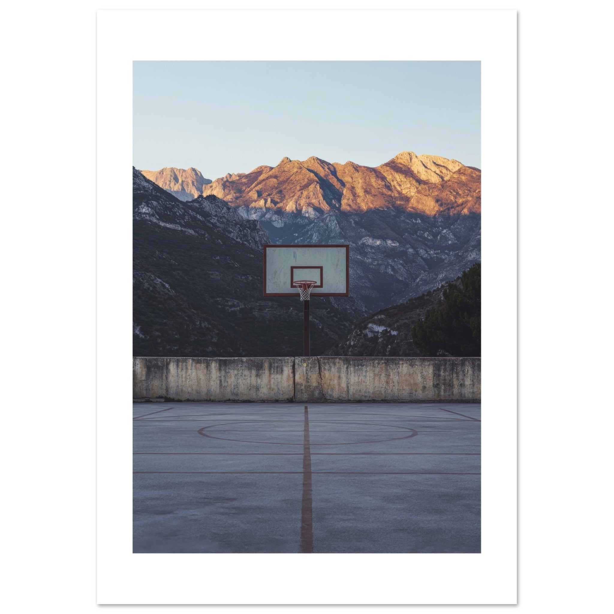 Basketball Court in Mountains 1