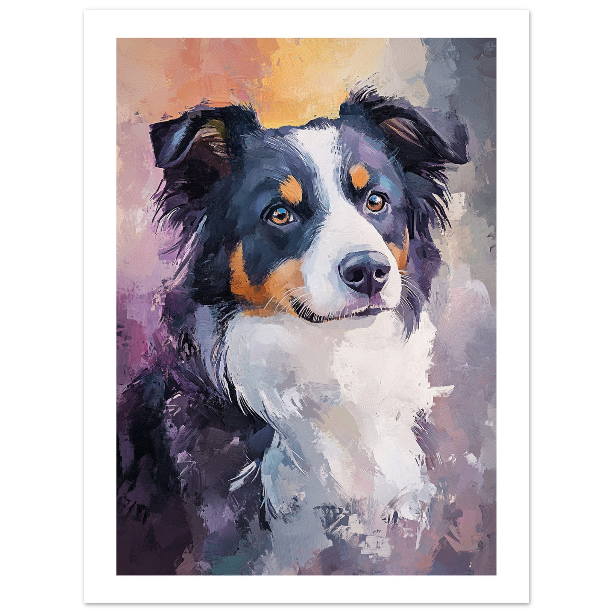 Border Collie Poster / Border Collie Art Work / Border Collie Print