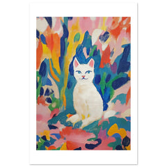 Burmilla Cat Inspired by Matisse 3