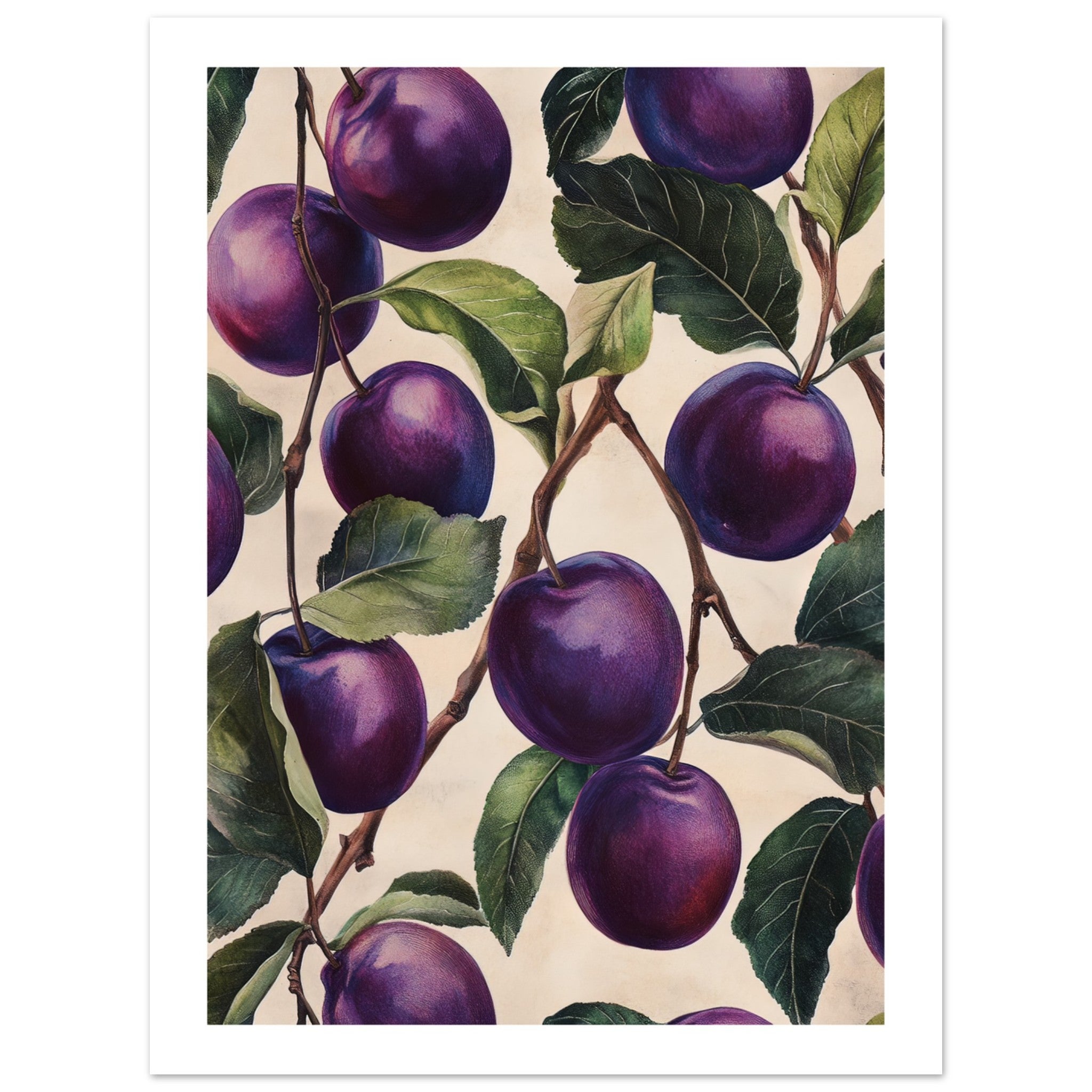 A pattern of Plums