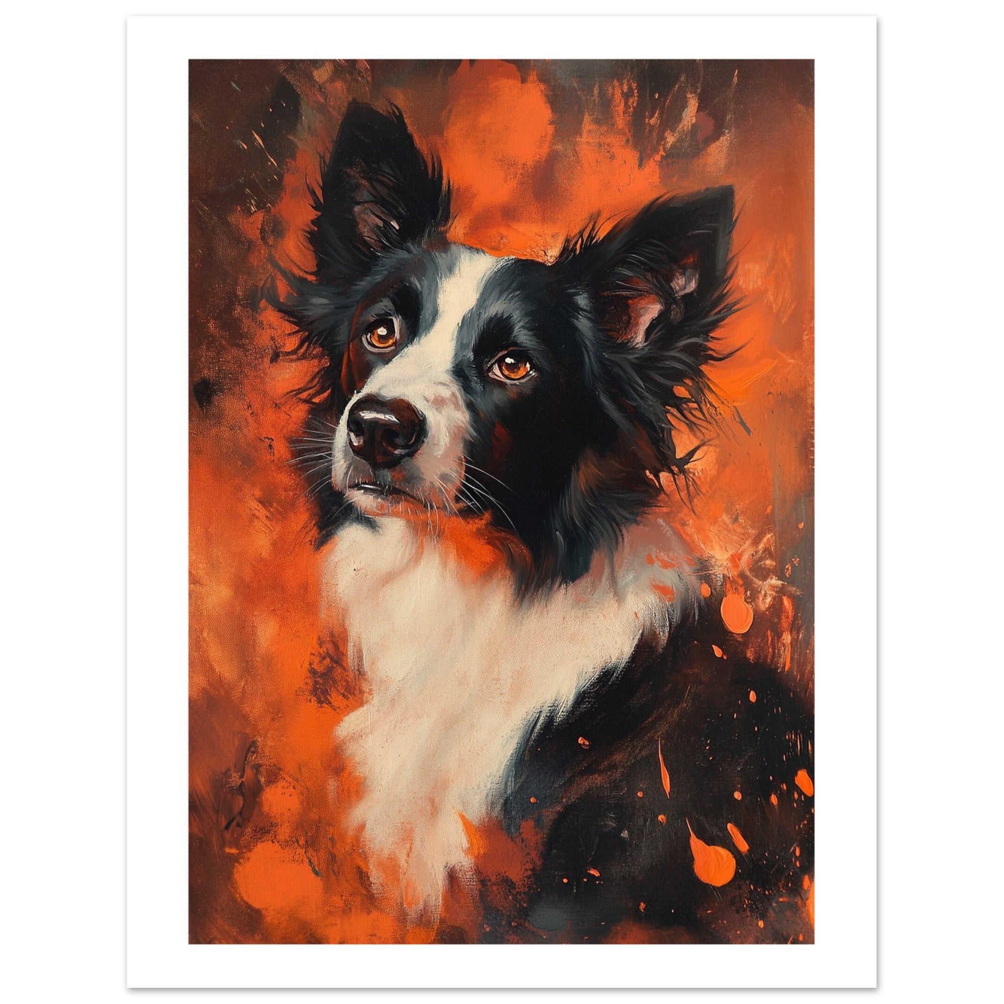 Border Collie Poster / Border Collie Art Work / Border Collie Print