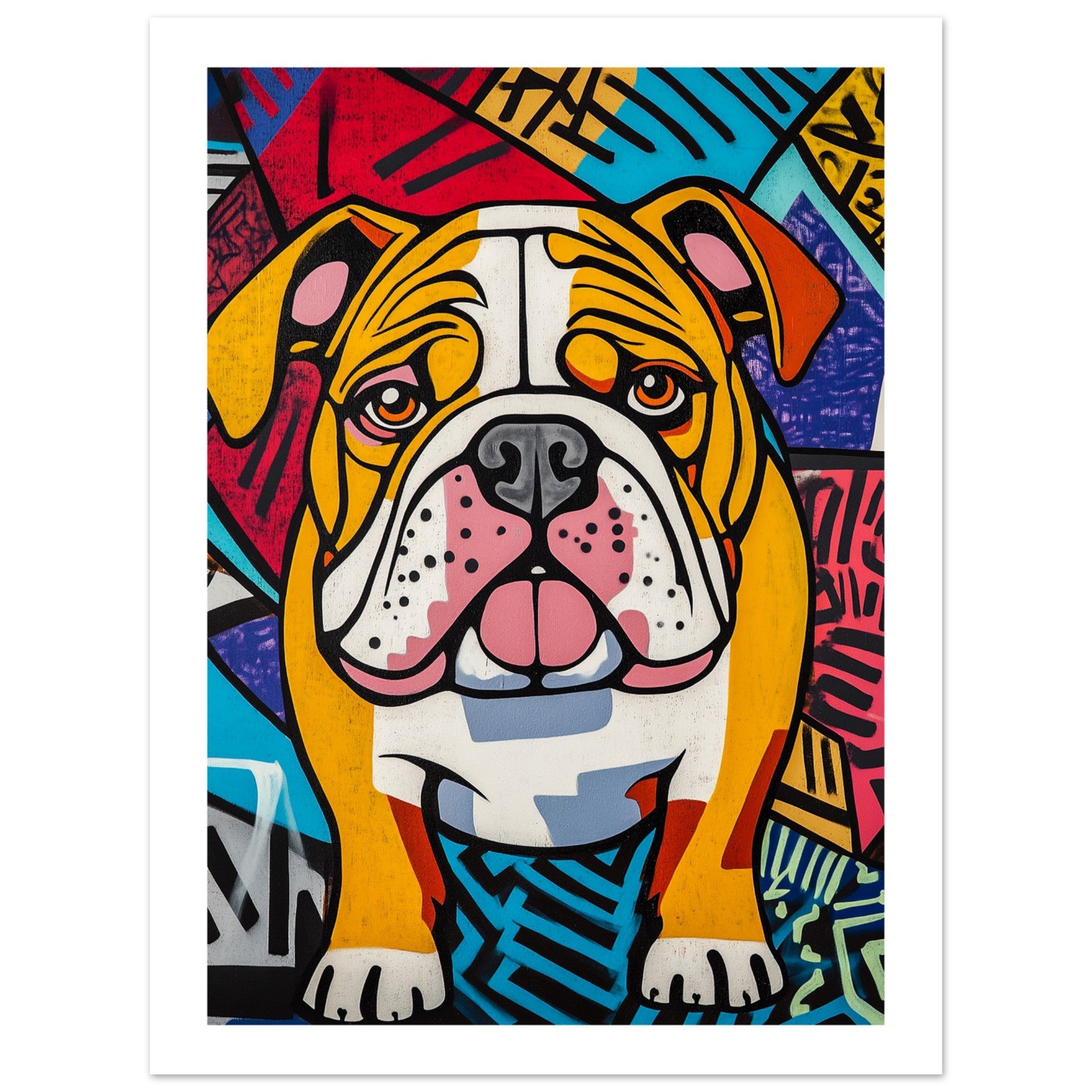 Bulldog Poster / Bulldog Art Work / Bulldog Print