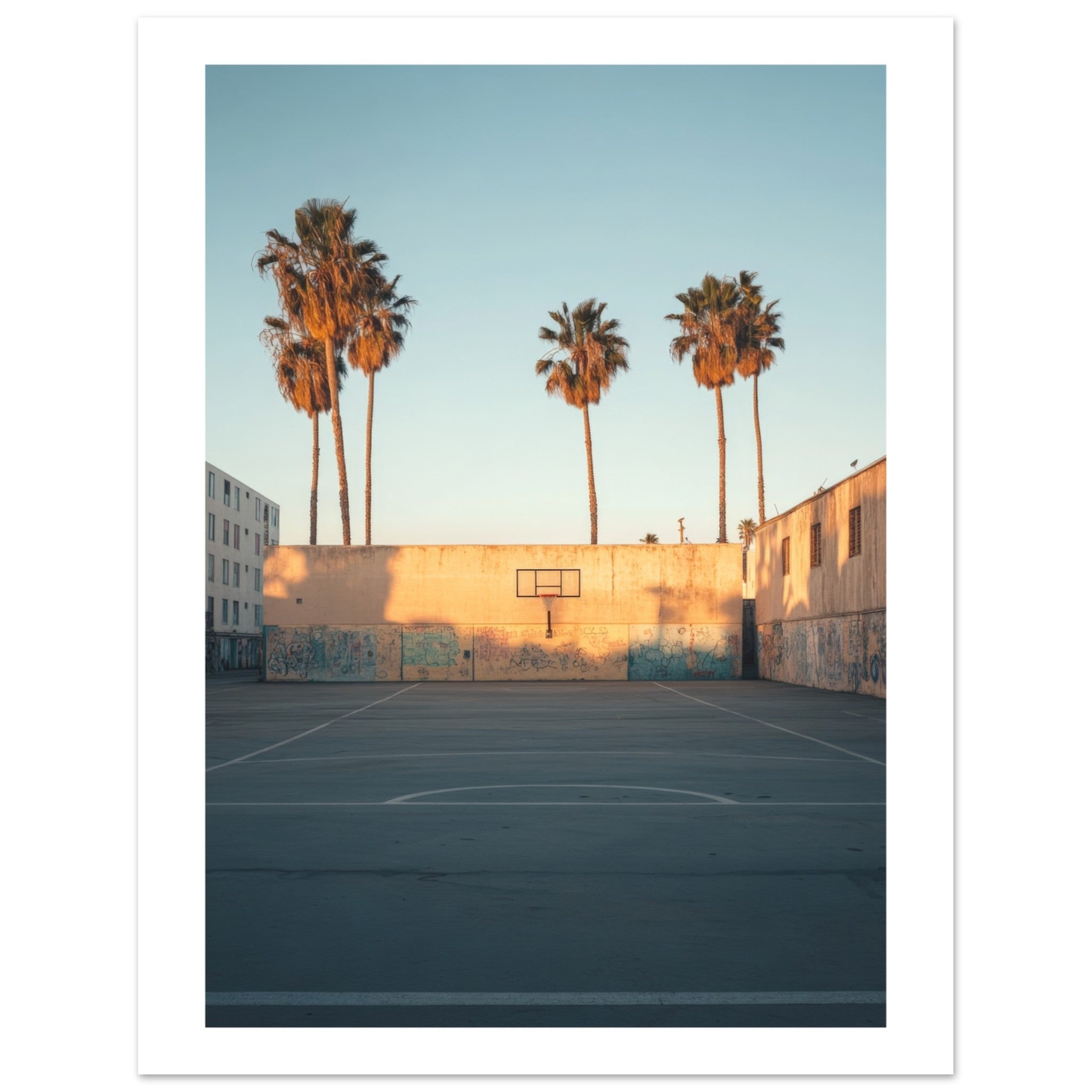 Basketball Court in Venice Beach California