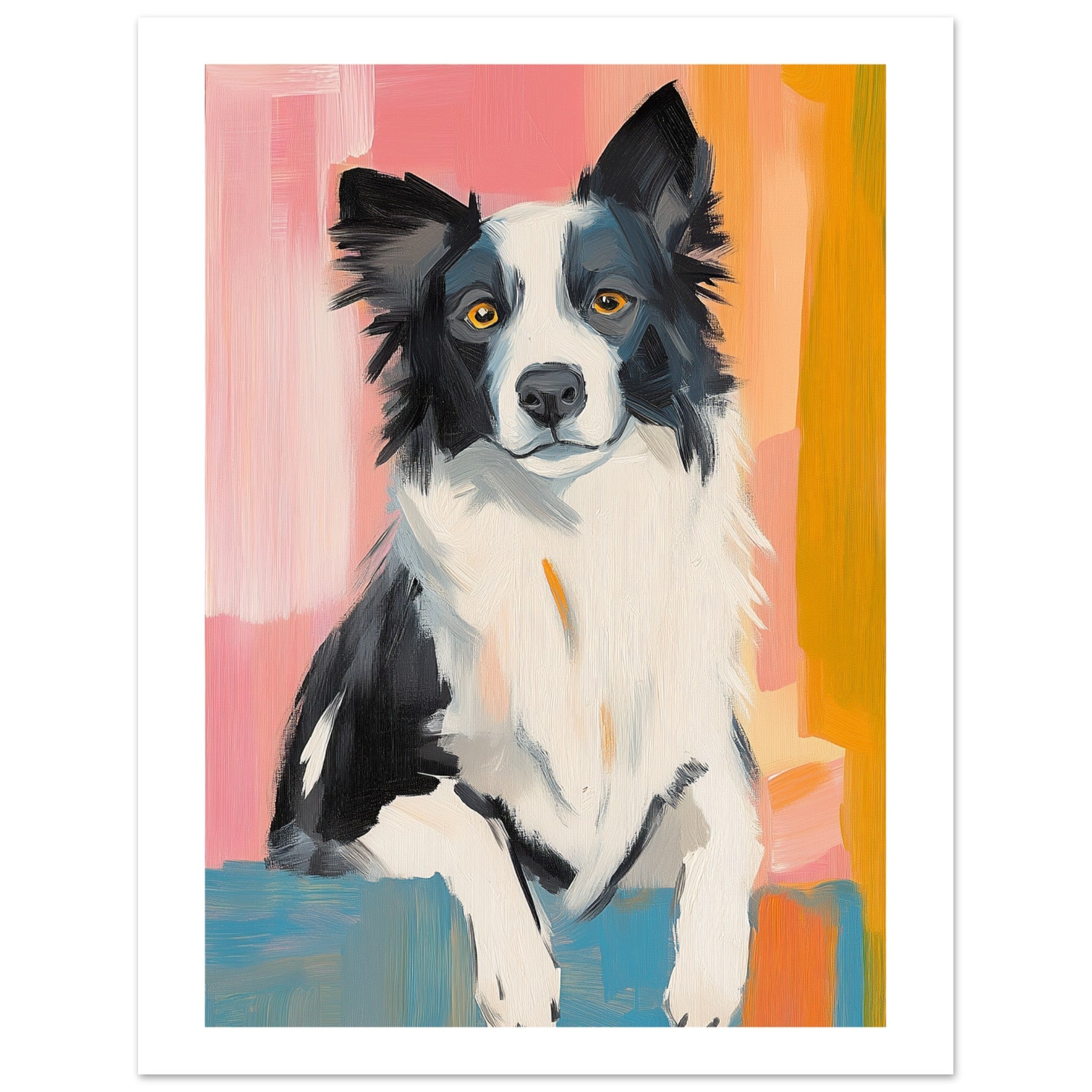 Border Collie Poster / Border Collie Art Work / Border Collie Print