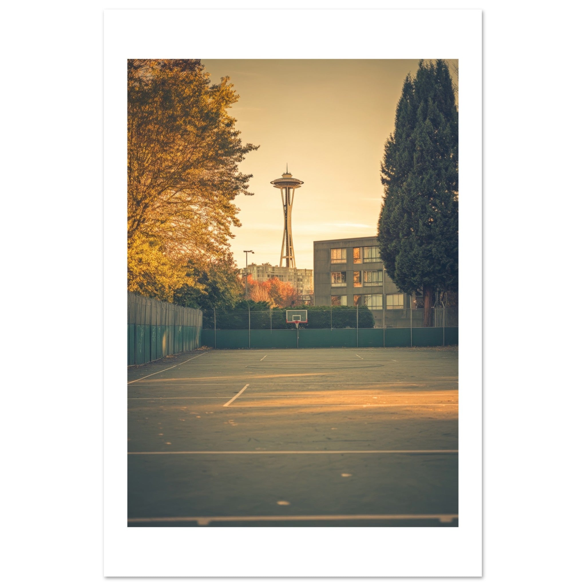 Basketball Court in Seattle Washington