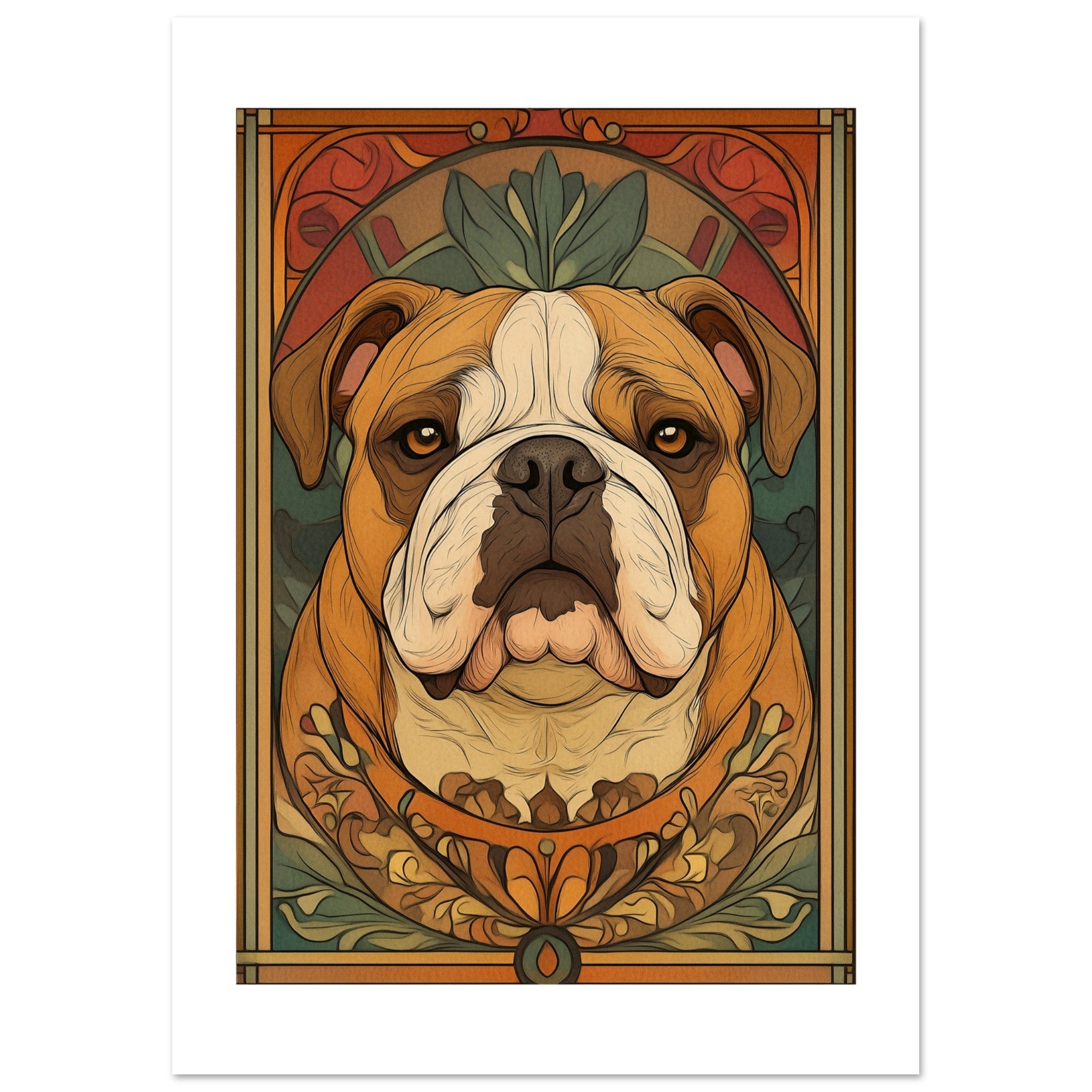 Bulldog Poster / Bulldog Art Work / Bulldog Print