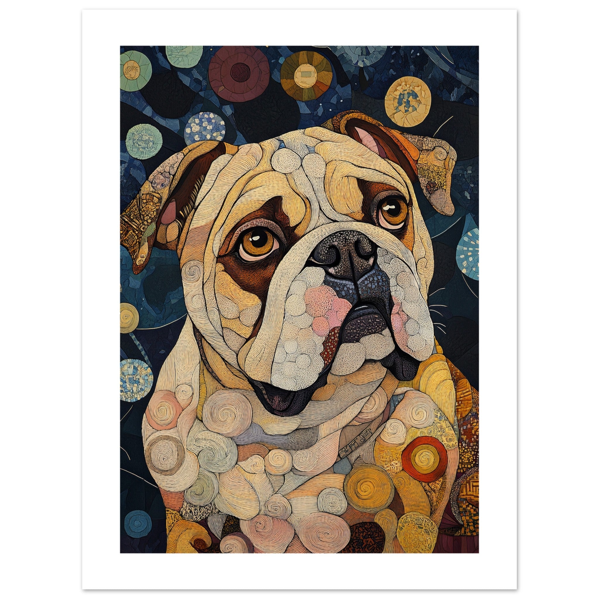 Bulldog Poster / Bulldog Art Work / Bulldog Print