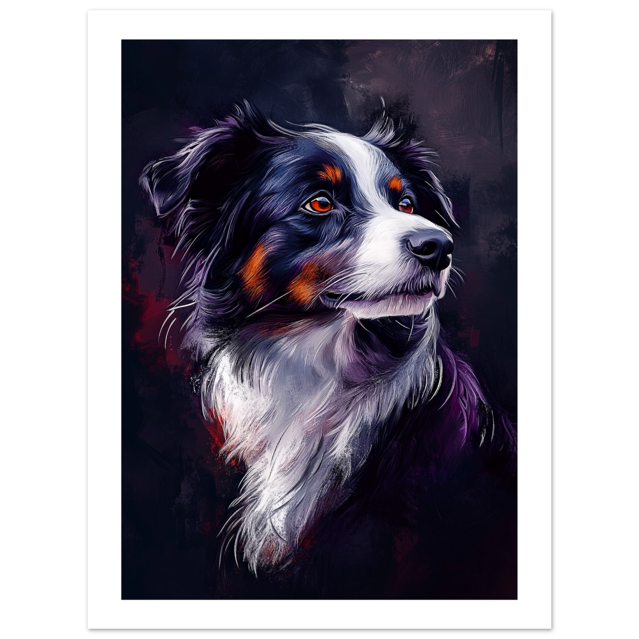 Border Collie Poster / Border Collie Art Work / Border Collie Print