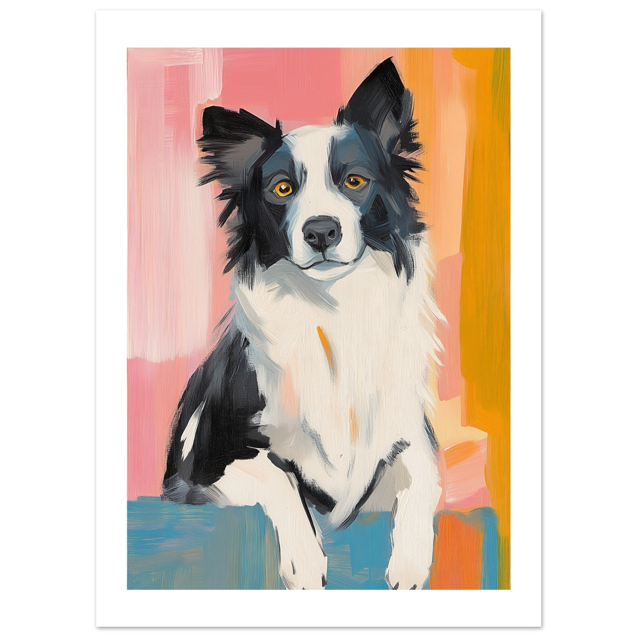 Border Collie Poster / Border Collie Art Work / Border Collie Print