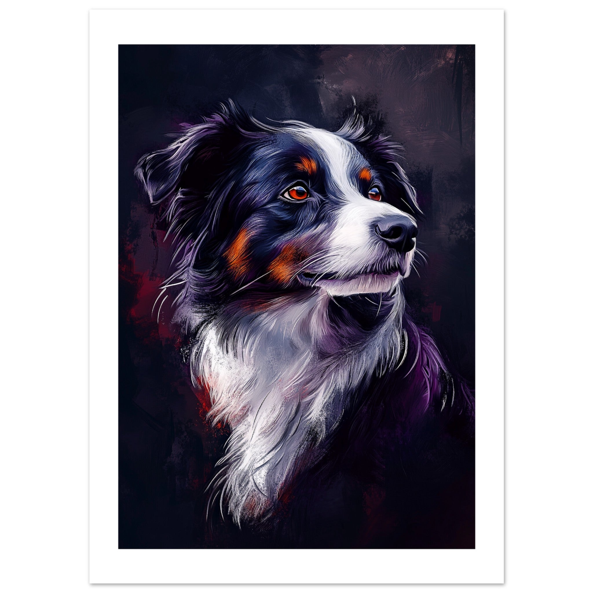 Border Collie Poster / Border Collie Art Work / Border Collie Print
