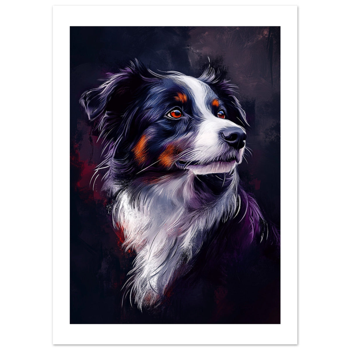 Border Collie Poster / Border Collie Art Work / Border Collie Print