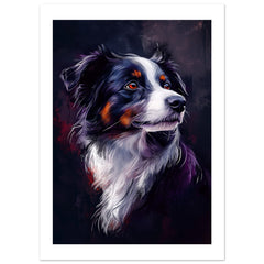 Border Collie Poster / Border Collie Art Work / Border Collie Print