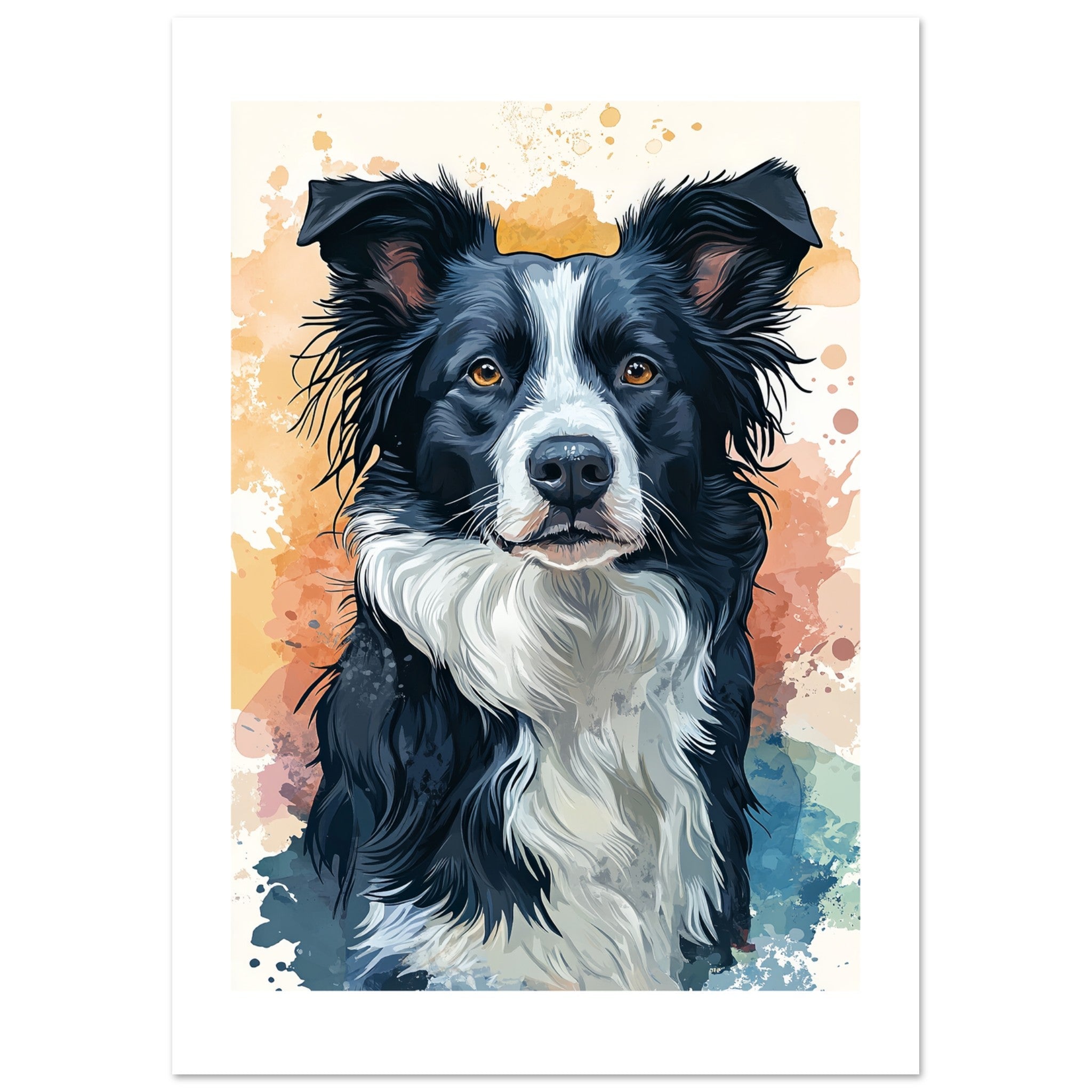 Border Collie Poster / Border Collie Art Work / Border Collie Print
