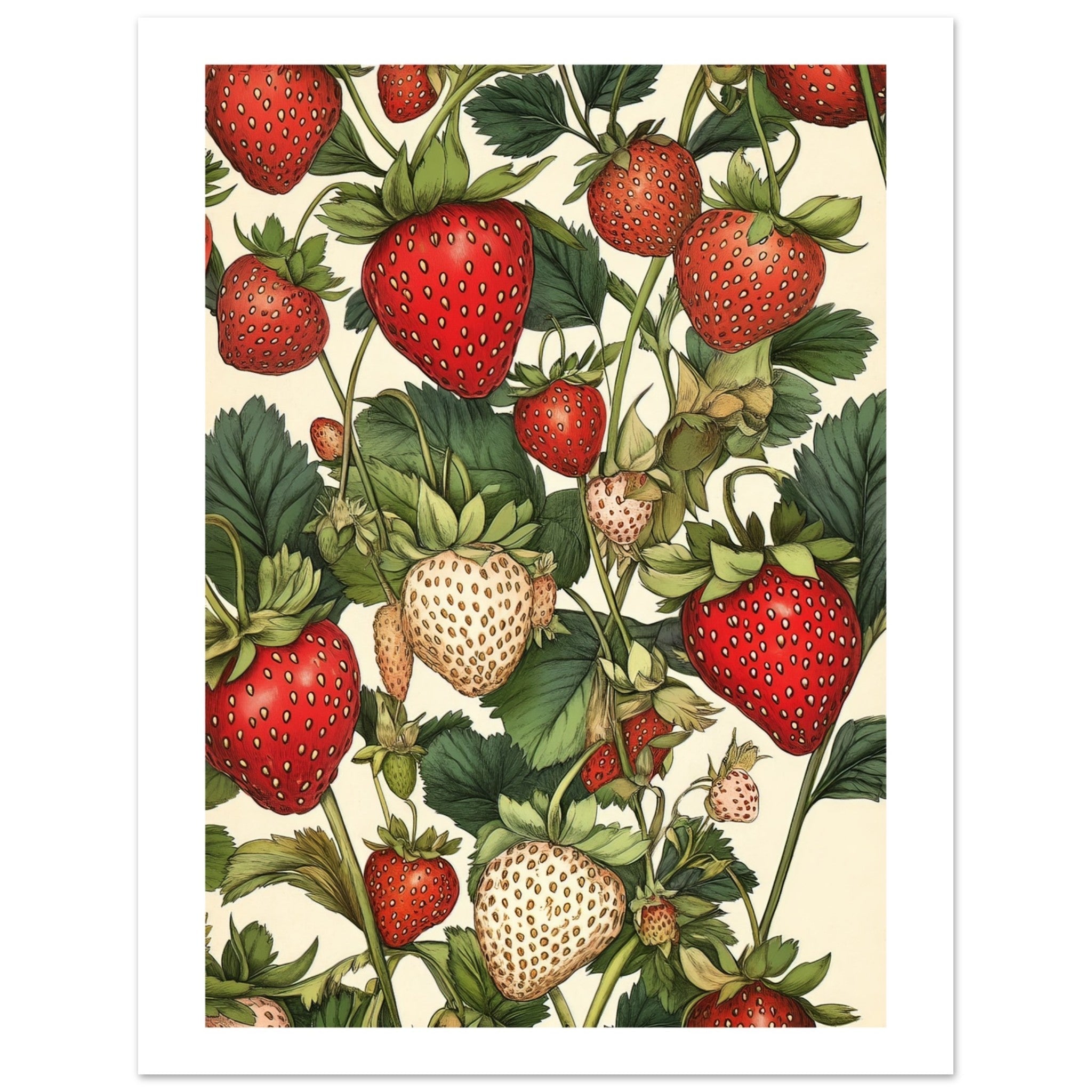 A pattern of Strawberries