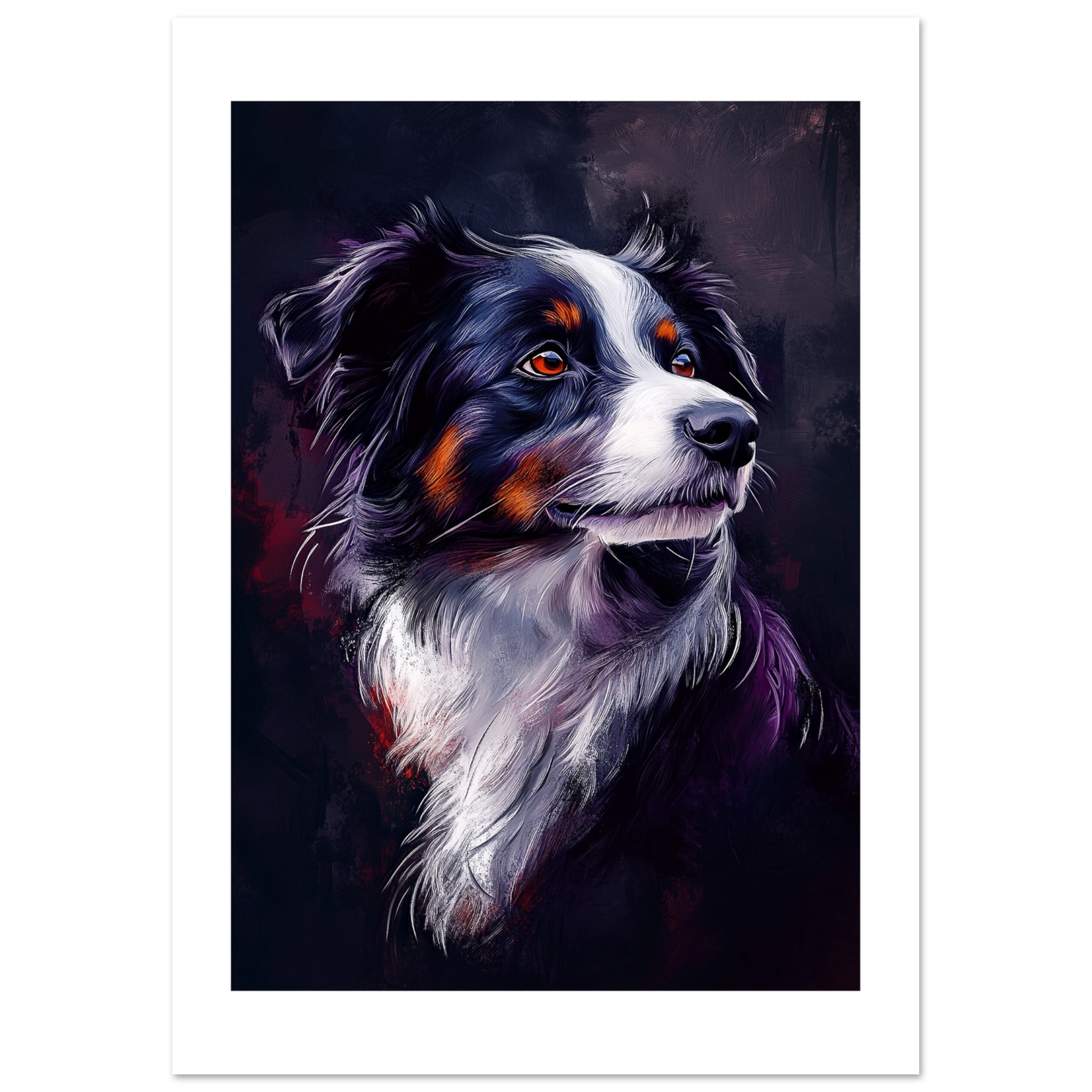 Border Collie Poster / Border Collie Art Work / Border Collie Print