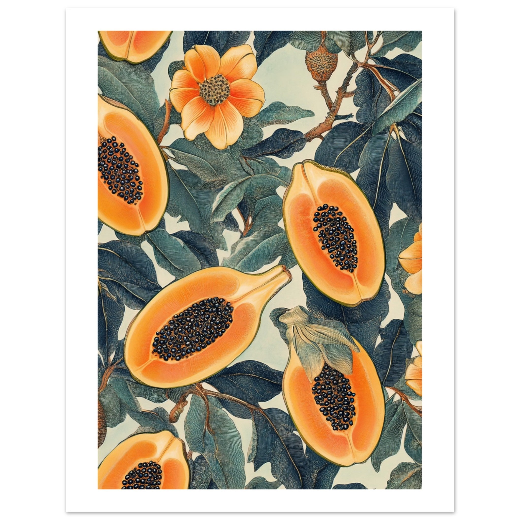 A pattern of Papayas 1