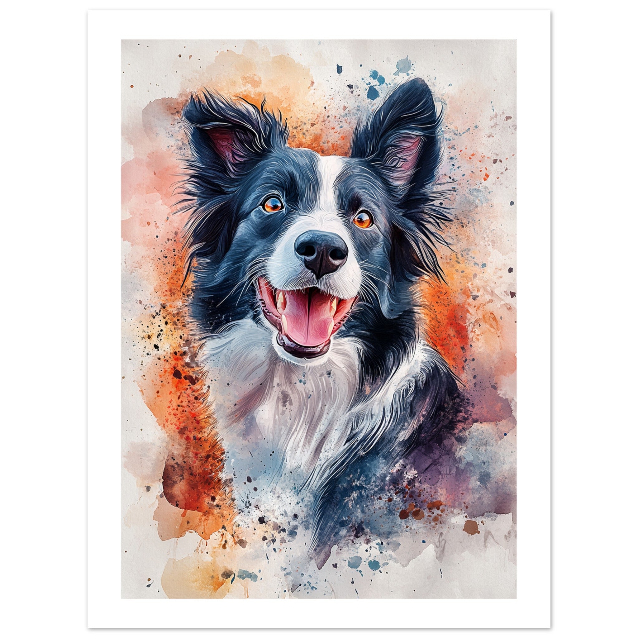 Border Collie Poster / Border Collie Art Work / Border Collie Print