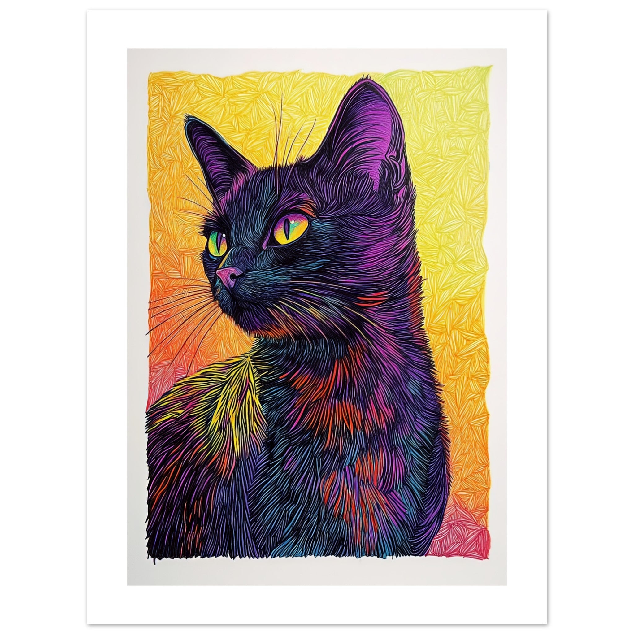 Bombay Cat Painted With Tone Pen 6