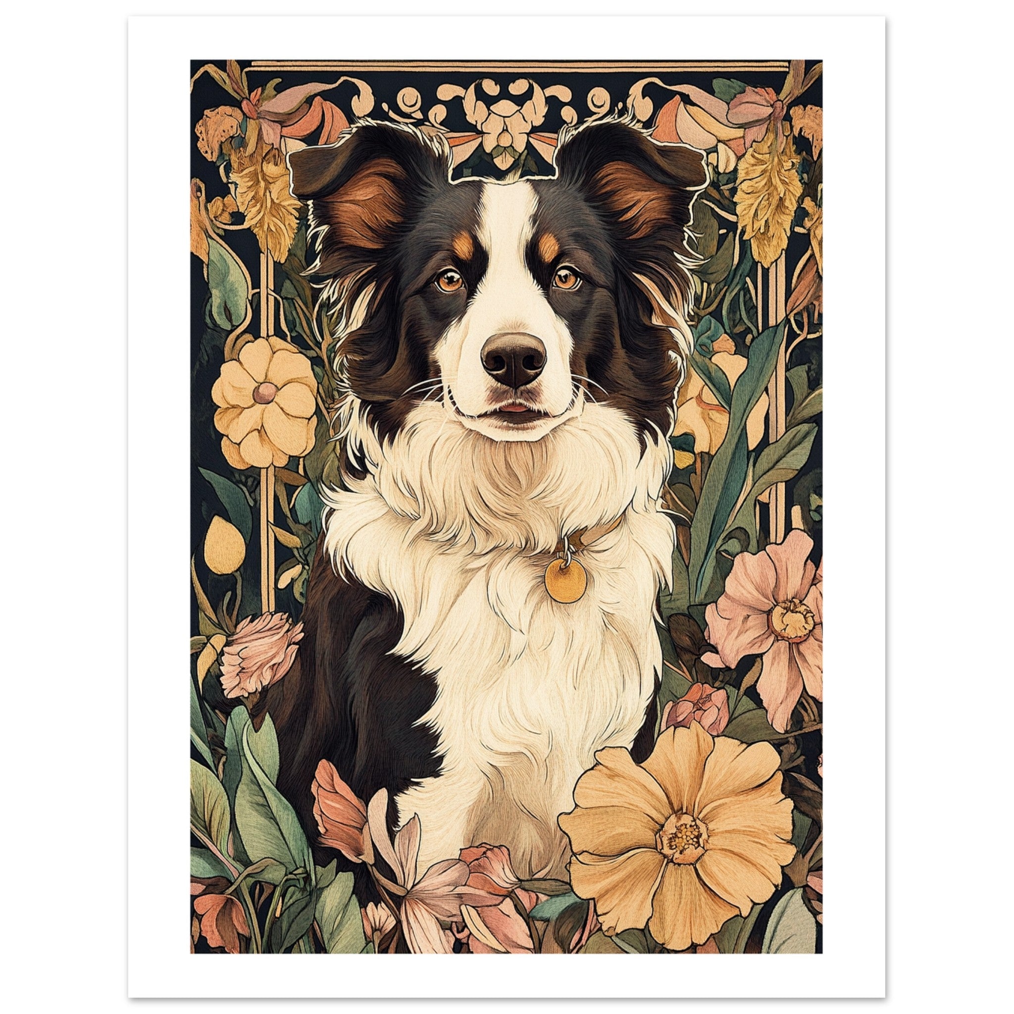 Border Collie Poster / Border Collie Art Work / Border Collie Print