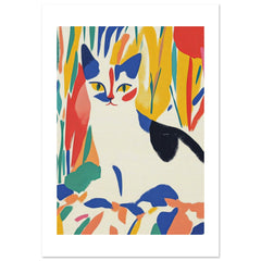 Burmilla Cat Inspired by Matisse