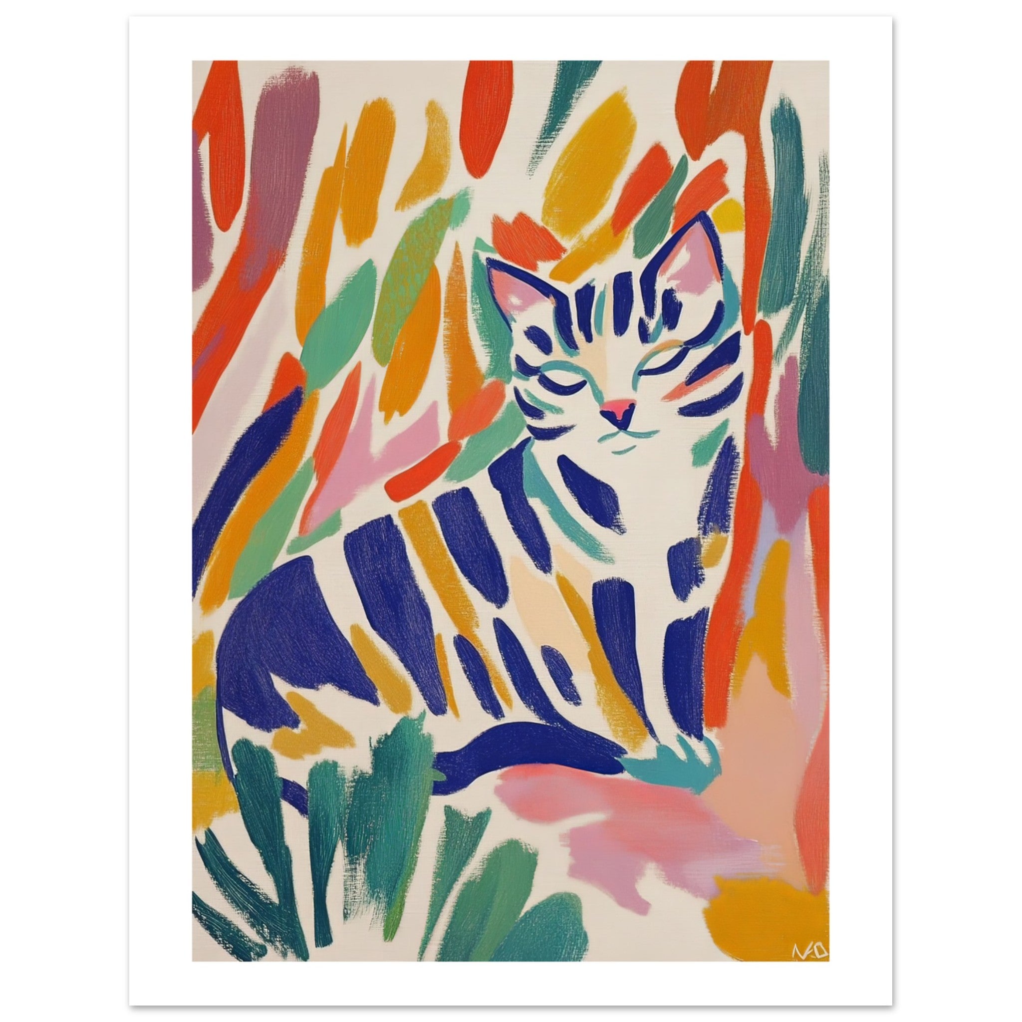 Bengal Cat Inspired by Matisse 1
