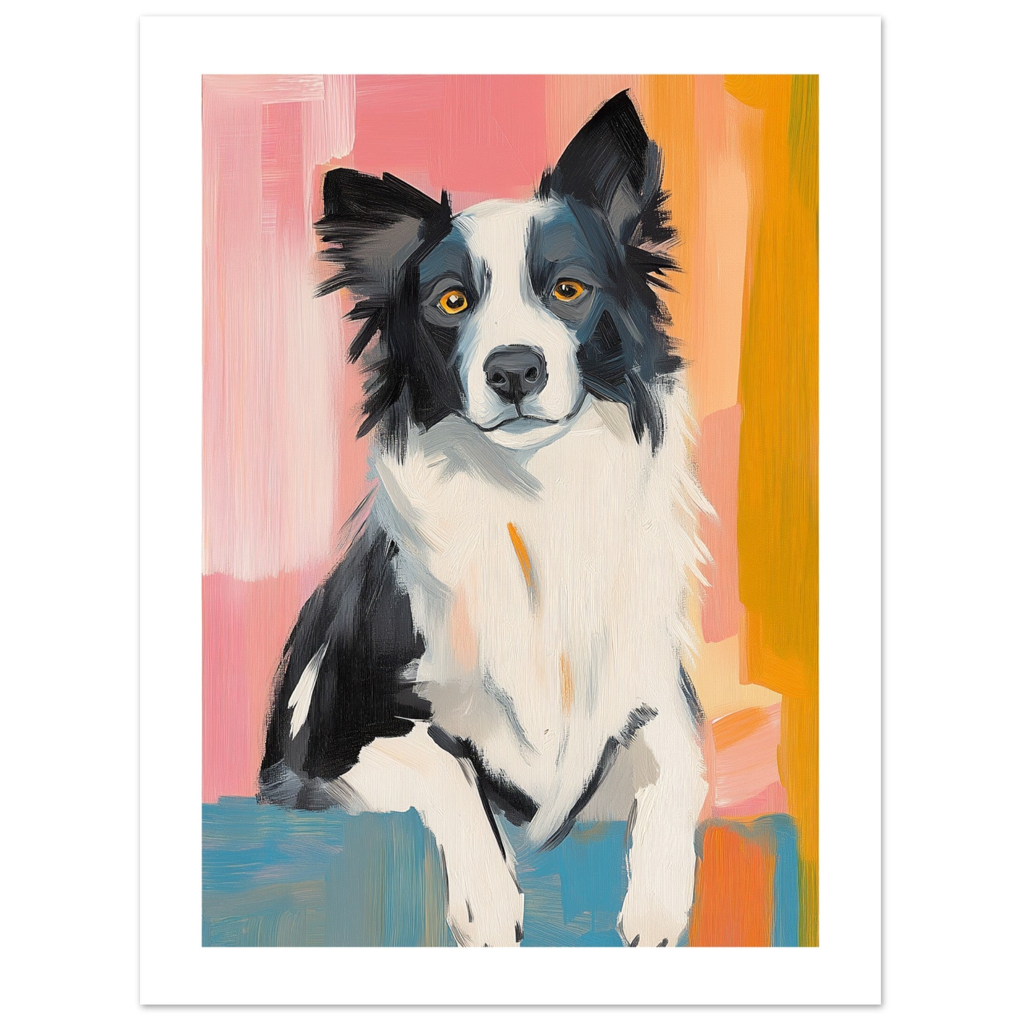 Border Collie Poster / Border Collie Art Work / Border Collie Print