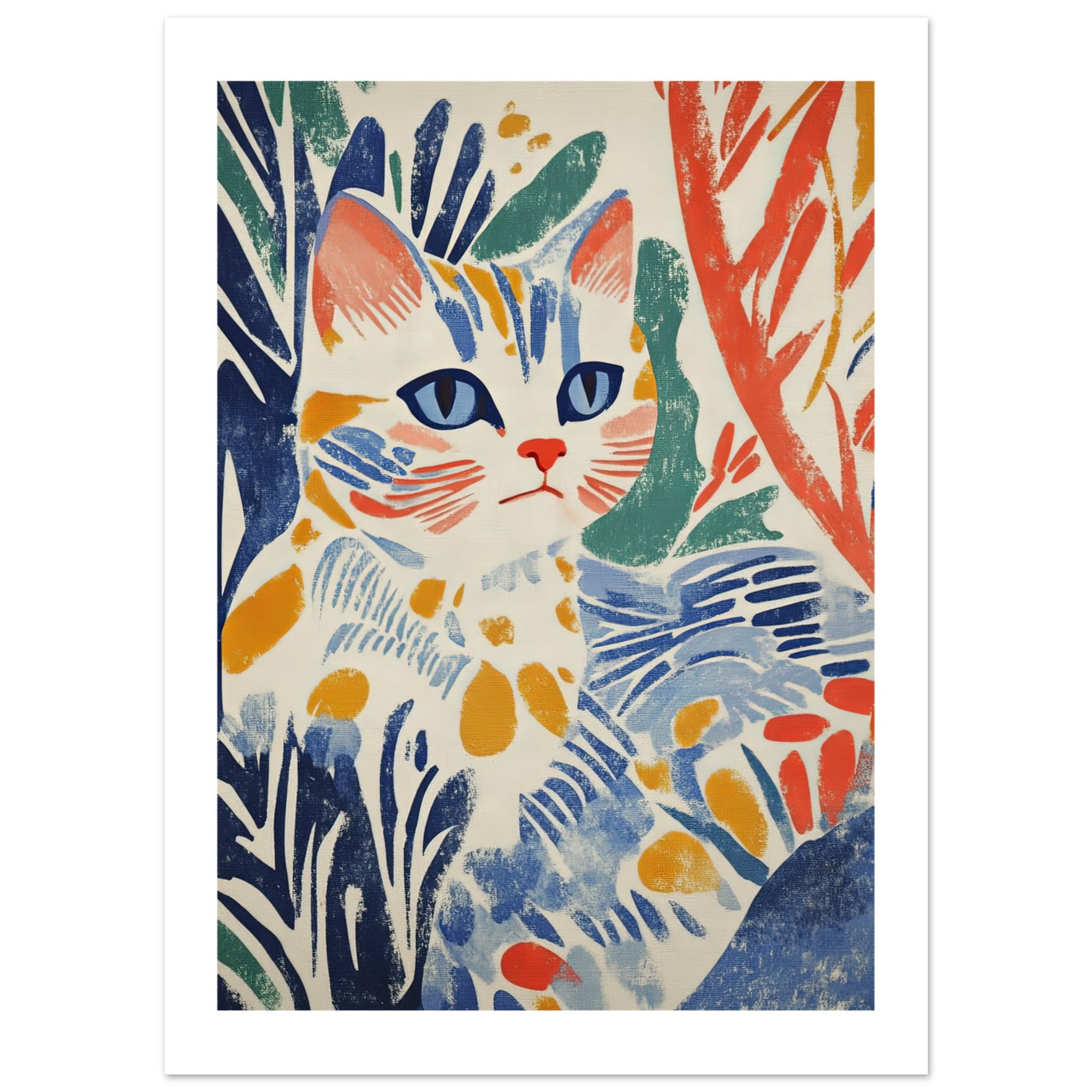 British Shorthair Cat Inspired by Matisse 1