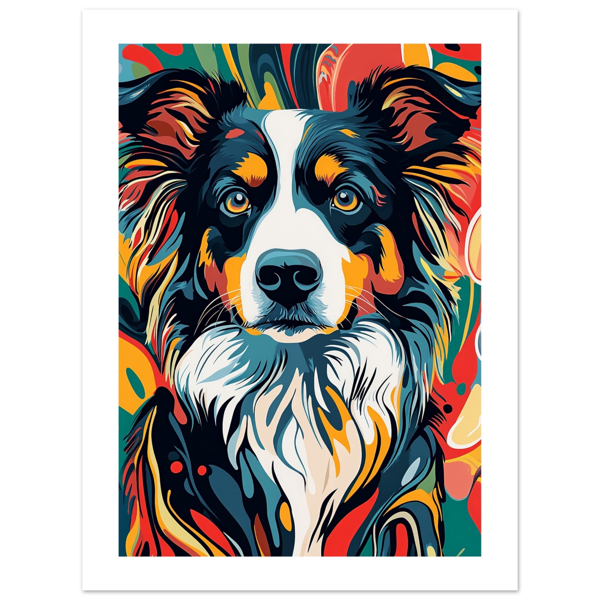Border Collie Poster / Border Collie Art Work / Border Collie Print