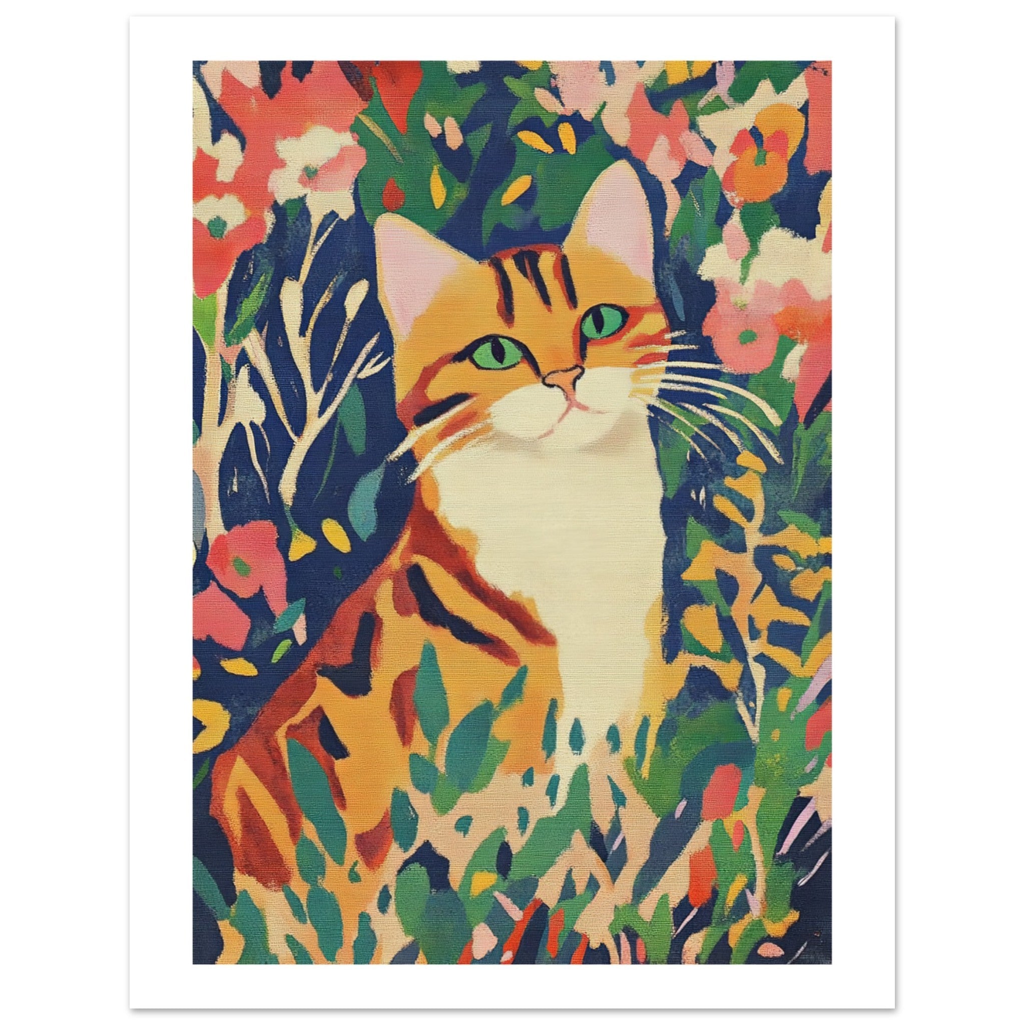 Bengal Cat Inspired by Matisse 3