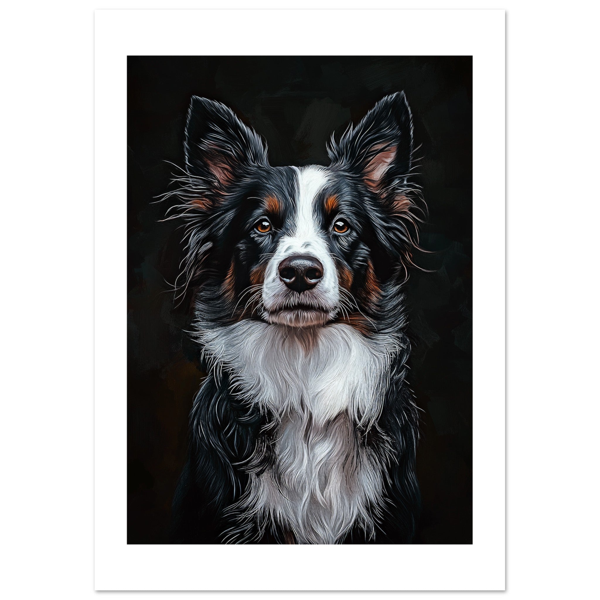 Border Collie Poster / Border Collie Art Work / Border Collie Print