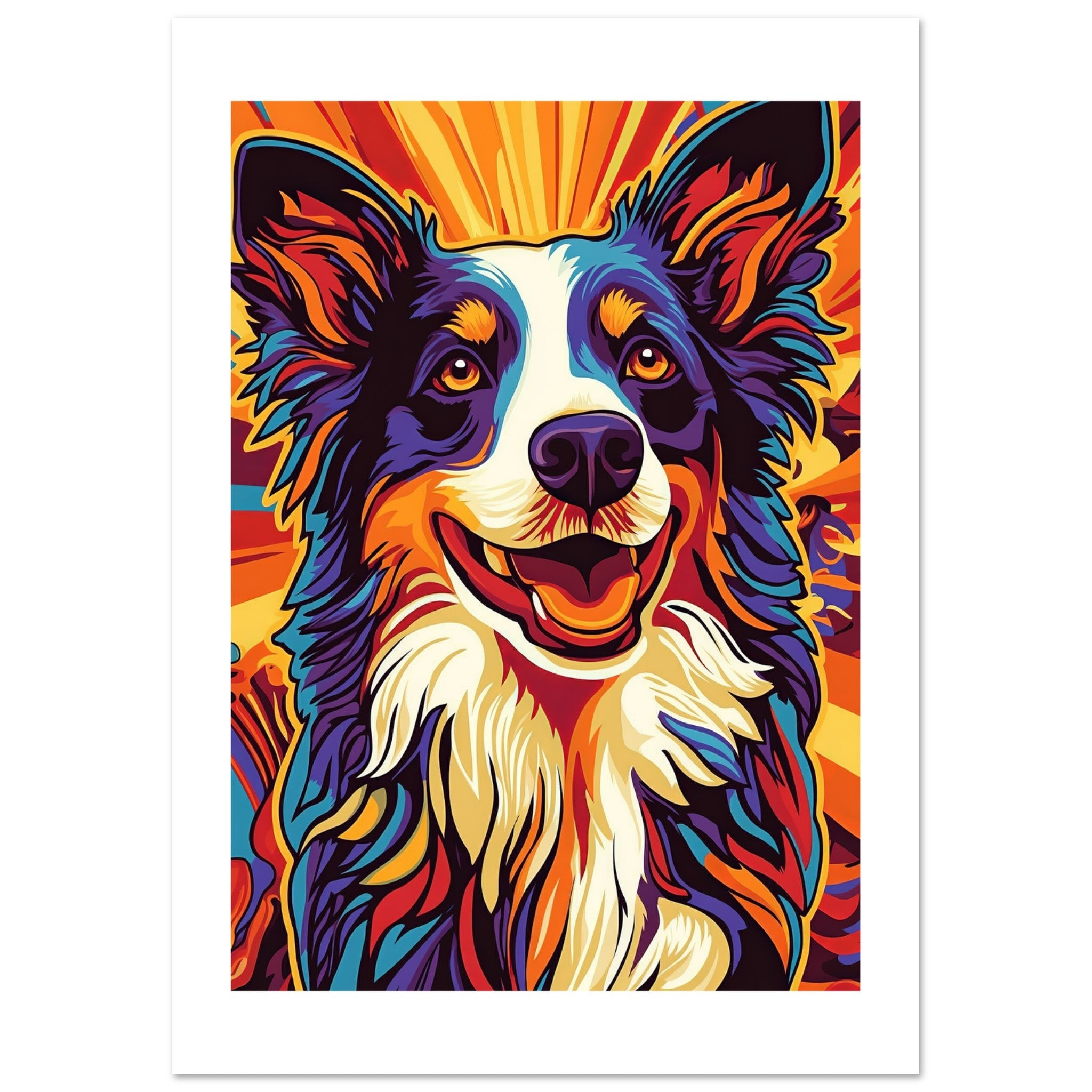 Border Collie Poster / Border Collie Art Work / Border Collie Print
