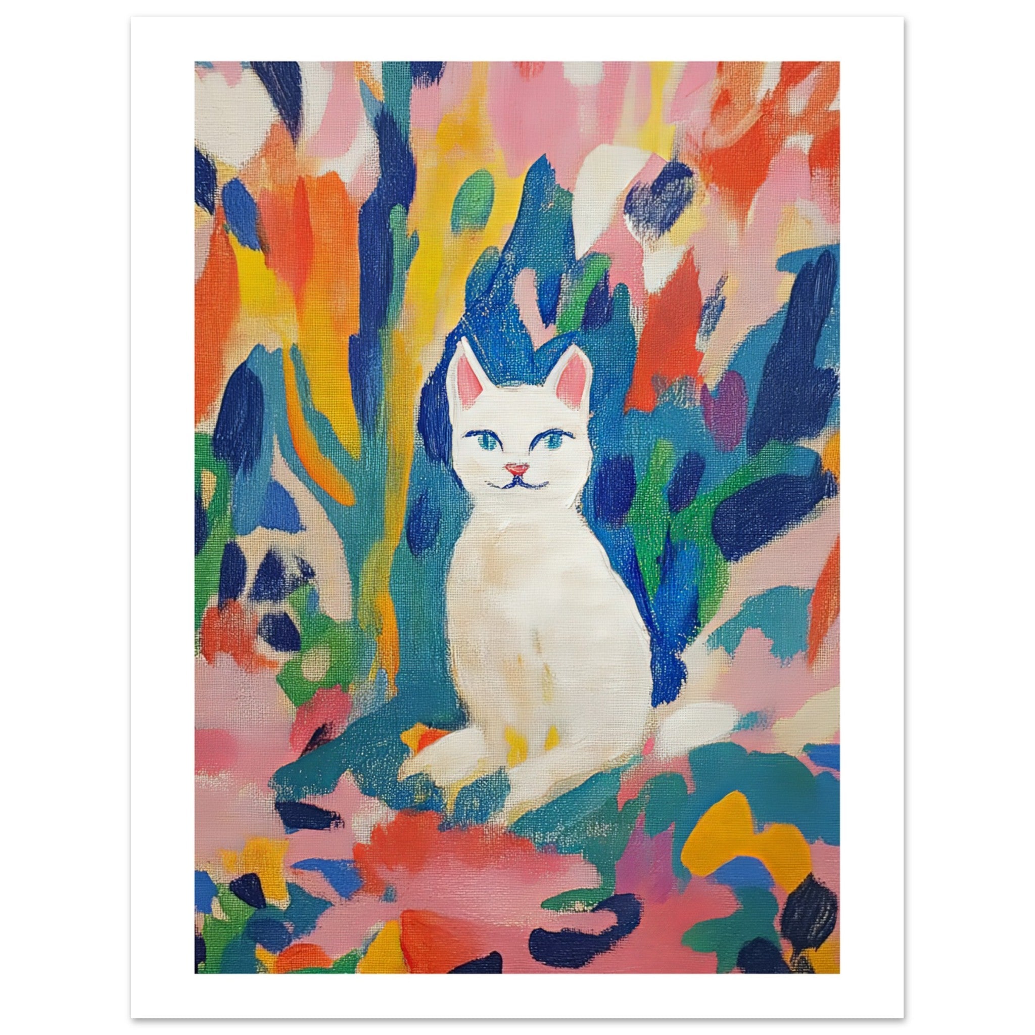 Burmilla Cat Inspired by Matisse 3