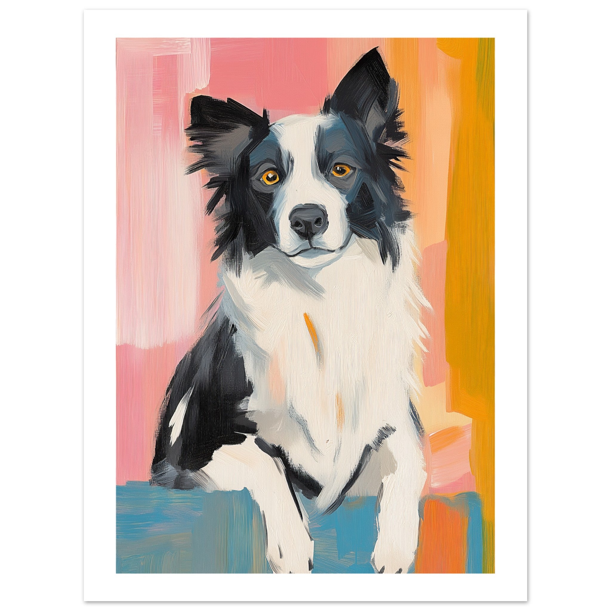 Border Collie Poster / Border Collie Art Work / Border Collie Print