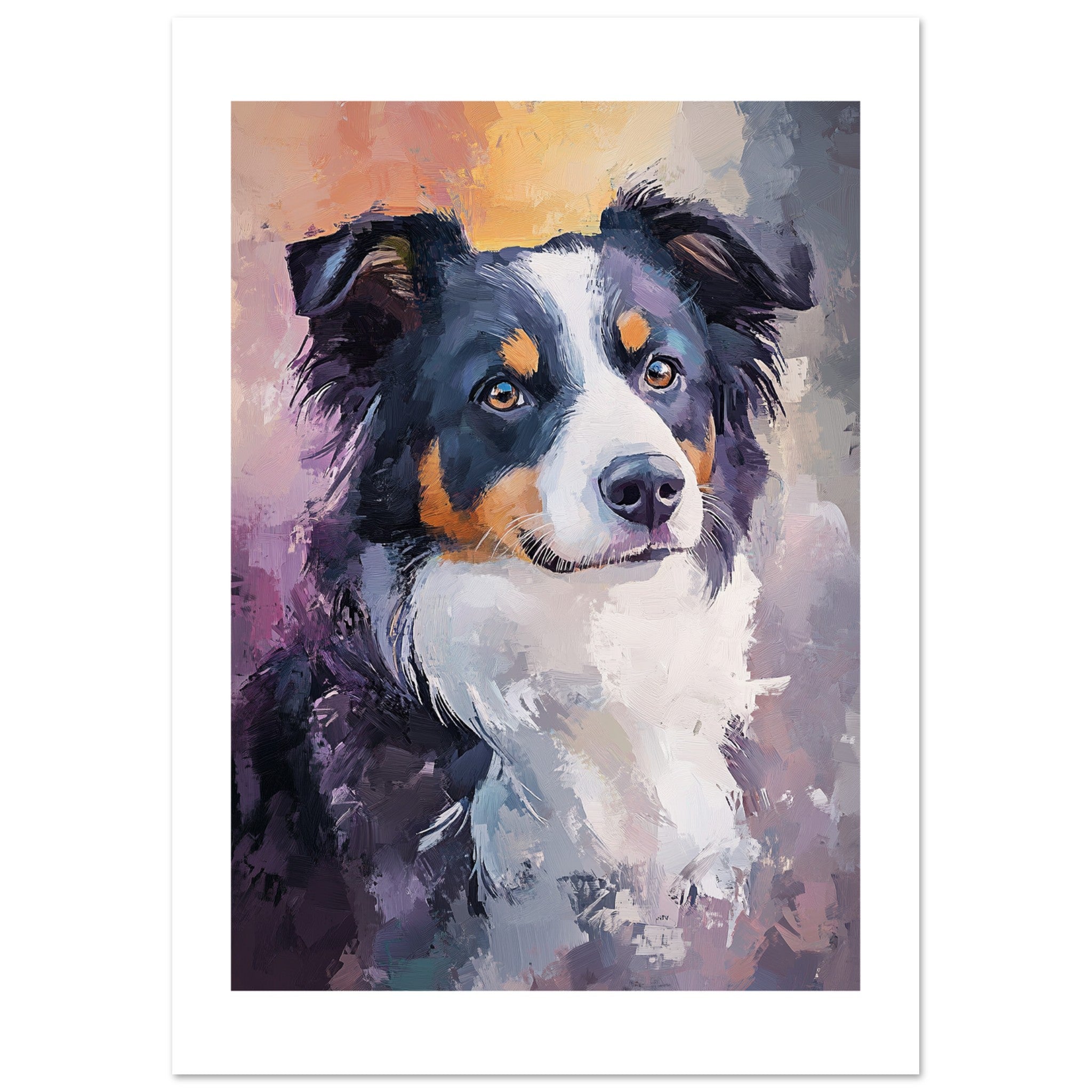 Border Collie Poster / Border Collie Art Work / Border Collie Print