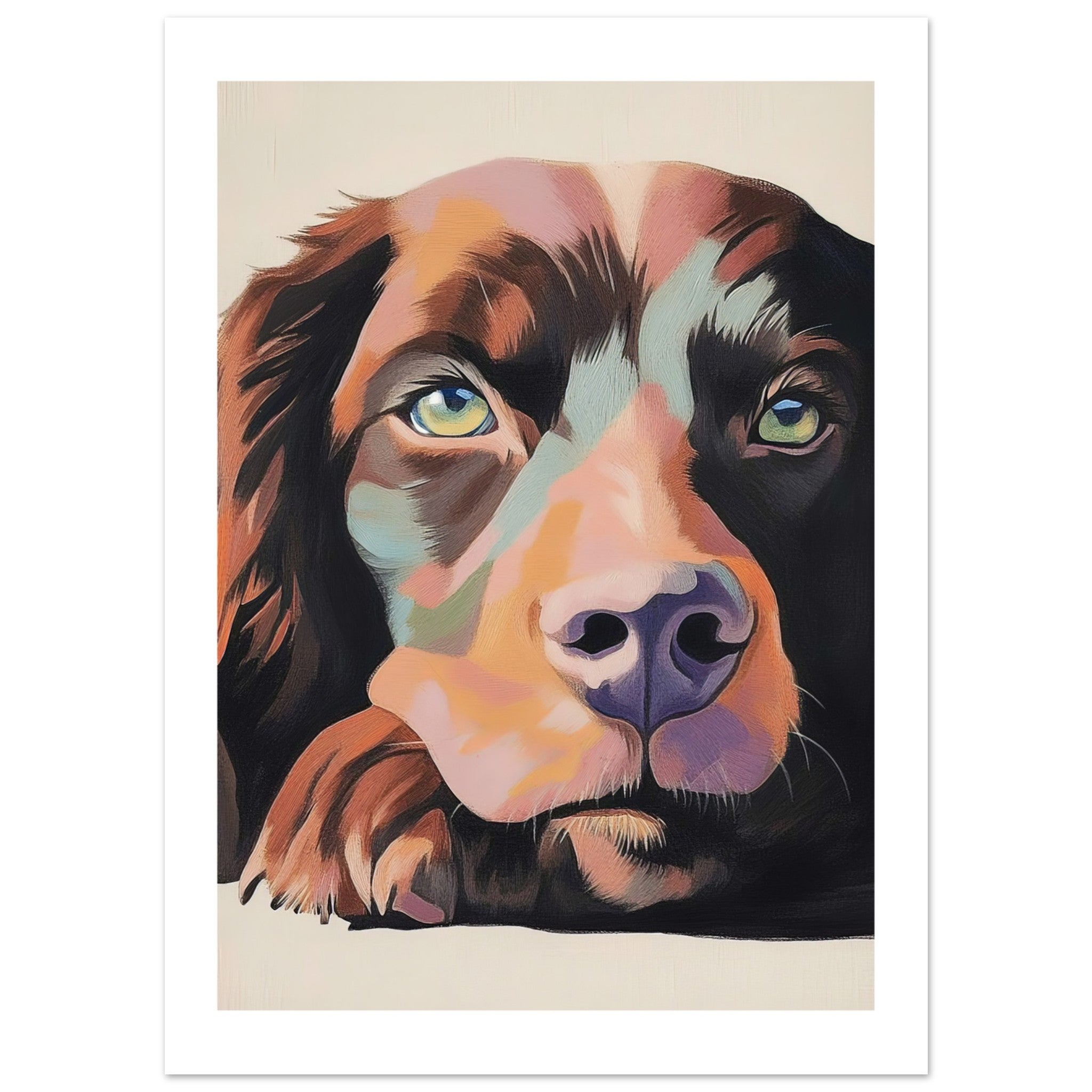 American Water Dog Relaxing Pastel Colored 1
