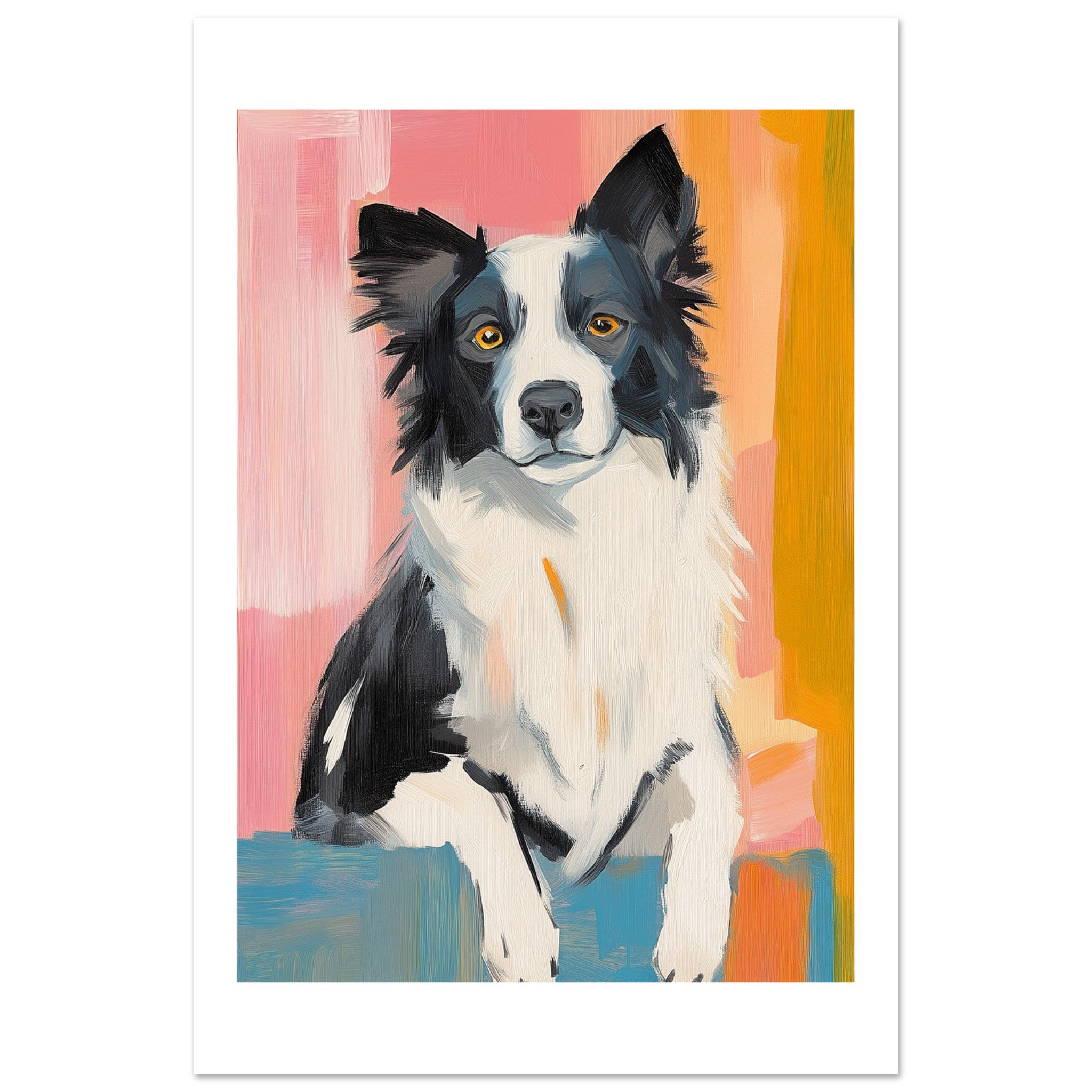 Border Collie Poster / Border Collie Art Work / Border Collie Print