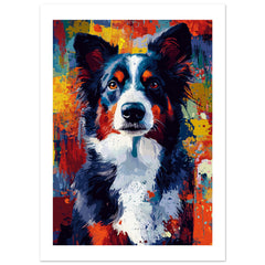 Border Collie Poster / Border Collie Art Work / Border Collie Print
