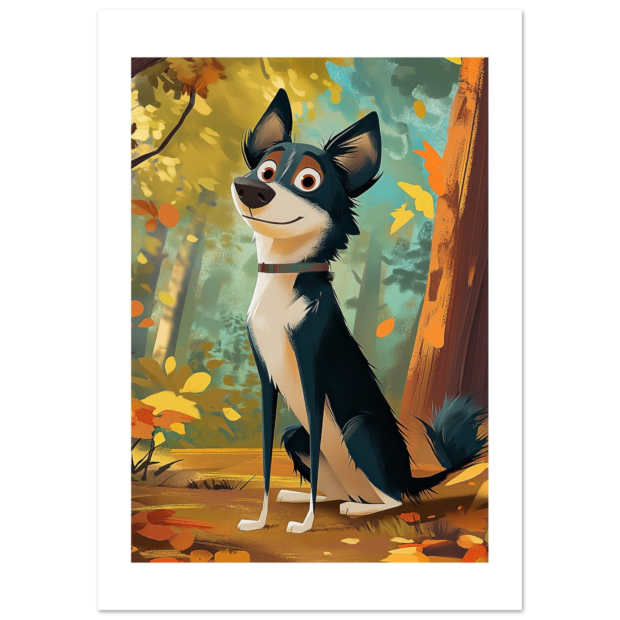 Border Collie Poster / Border Collie Art Work / Border Collie Print