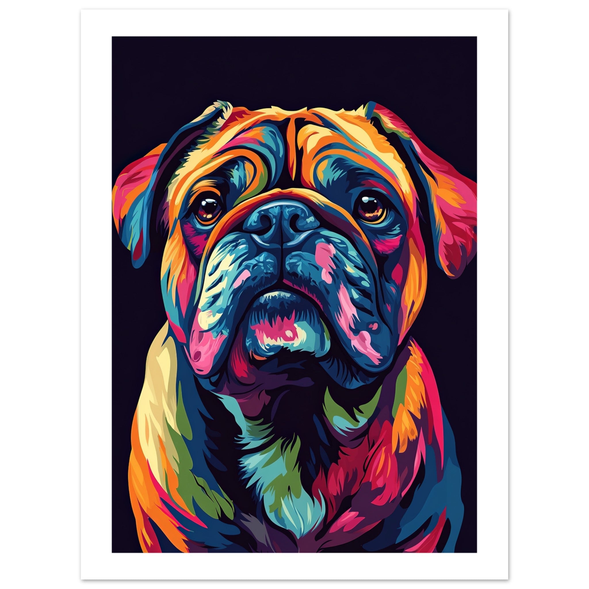 Bulldog Poster / Bulldog Art Work / Bulldog Print