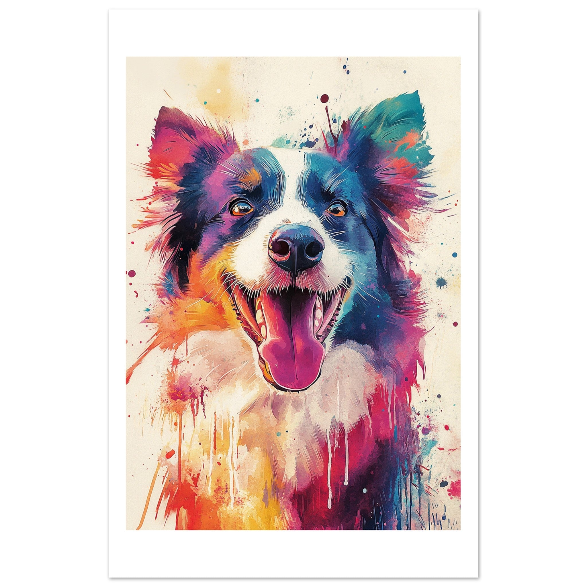 Border Collie Poster / Border Collie Art Work / Border Collie Print
