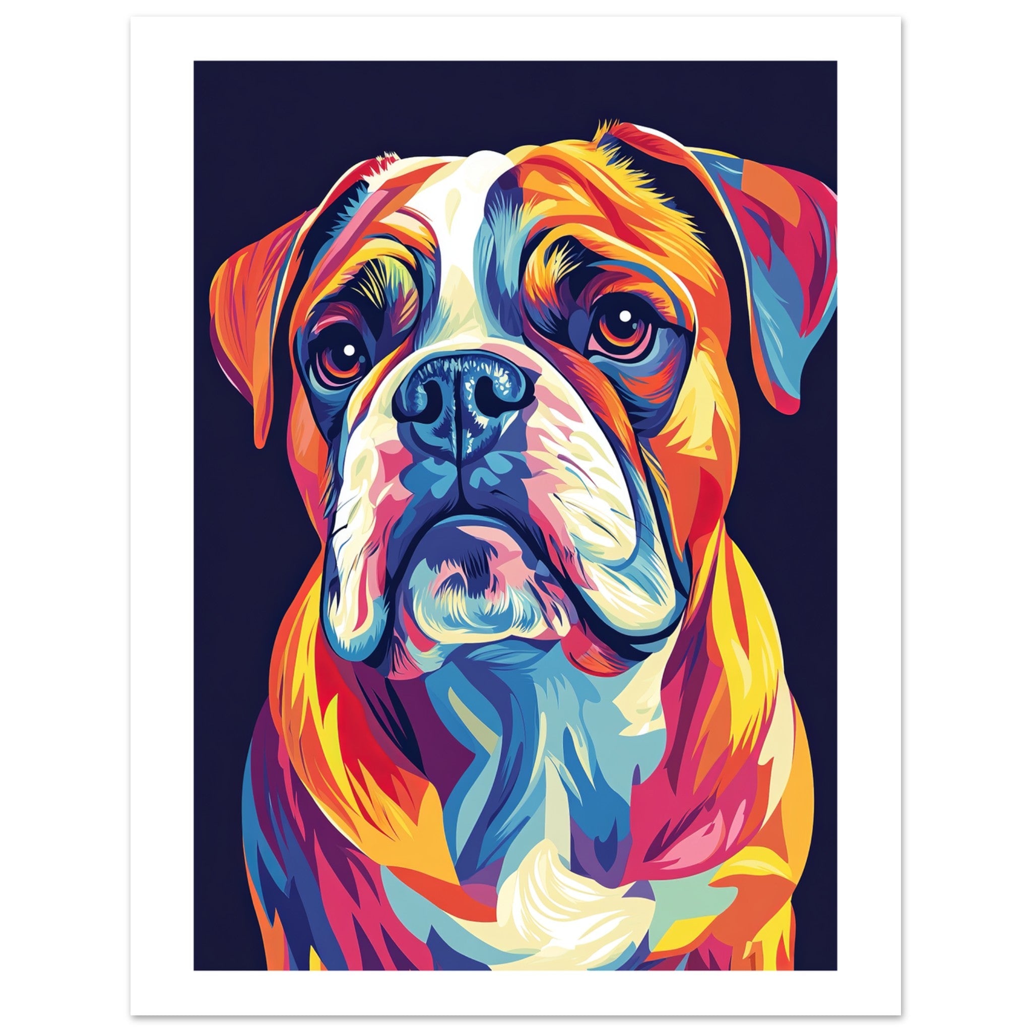 Bulldog Poster / Bulldog Art Work / Bulldog Print
