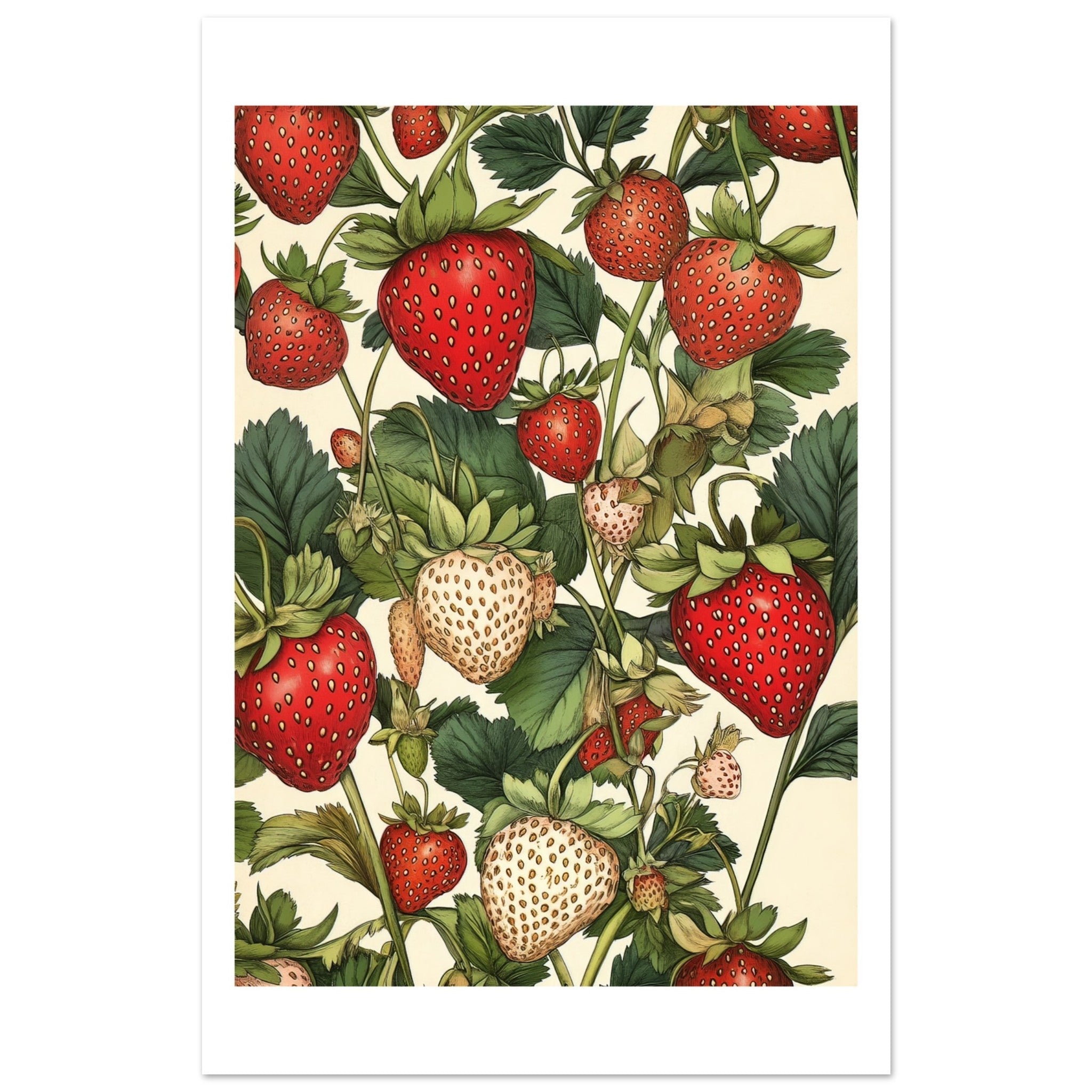 A pattern of Strawberries