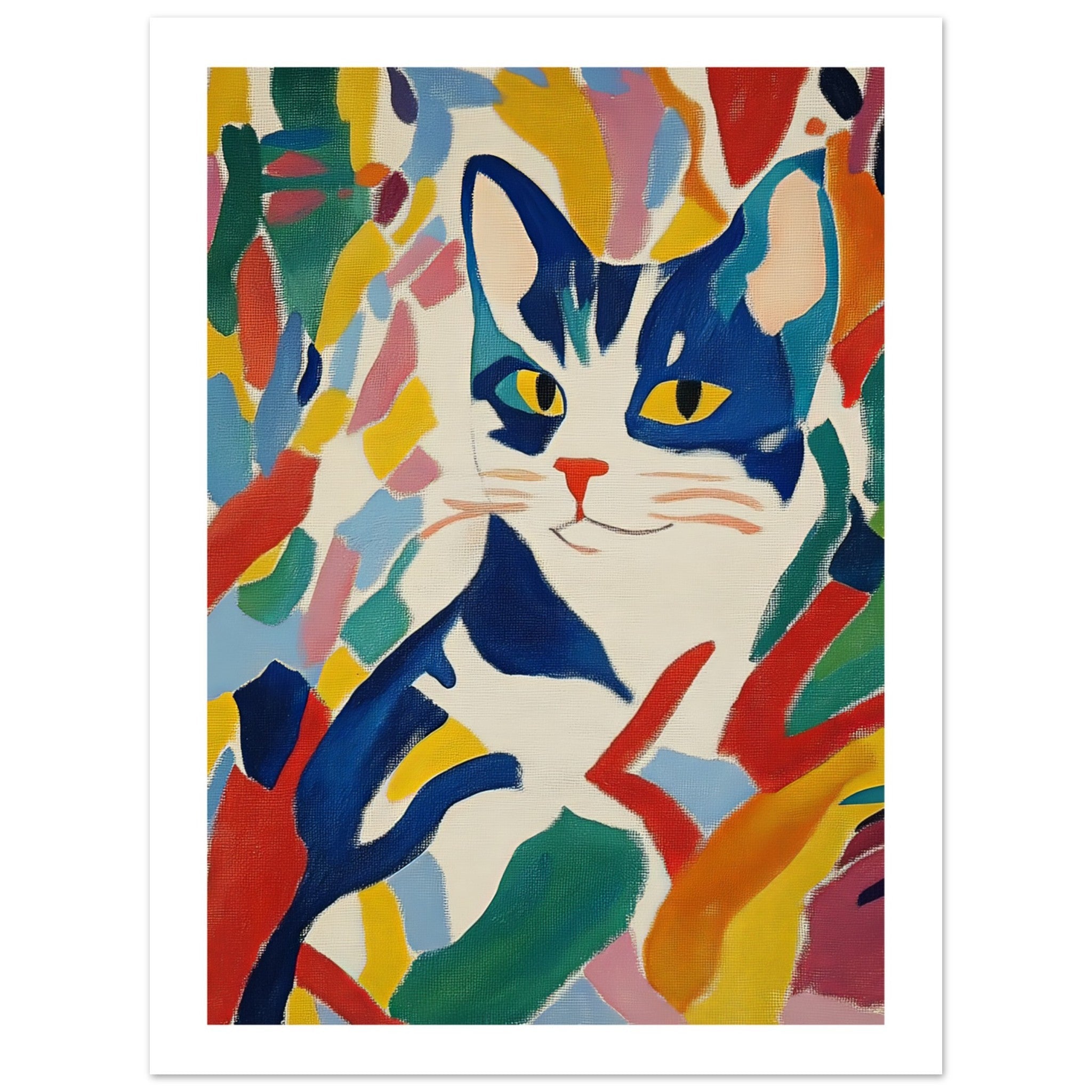 American Shorthair Cat Inspired by Matisse 1